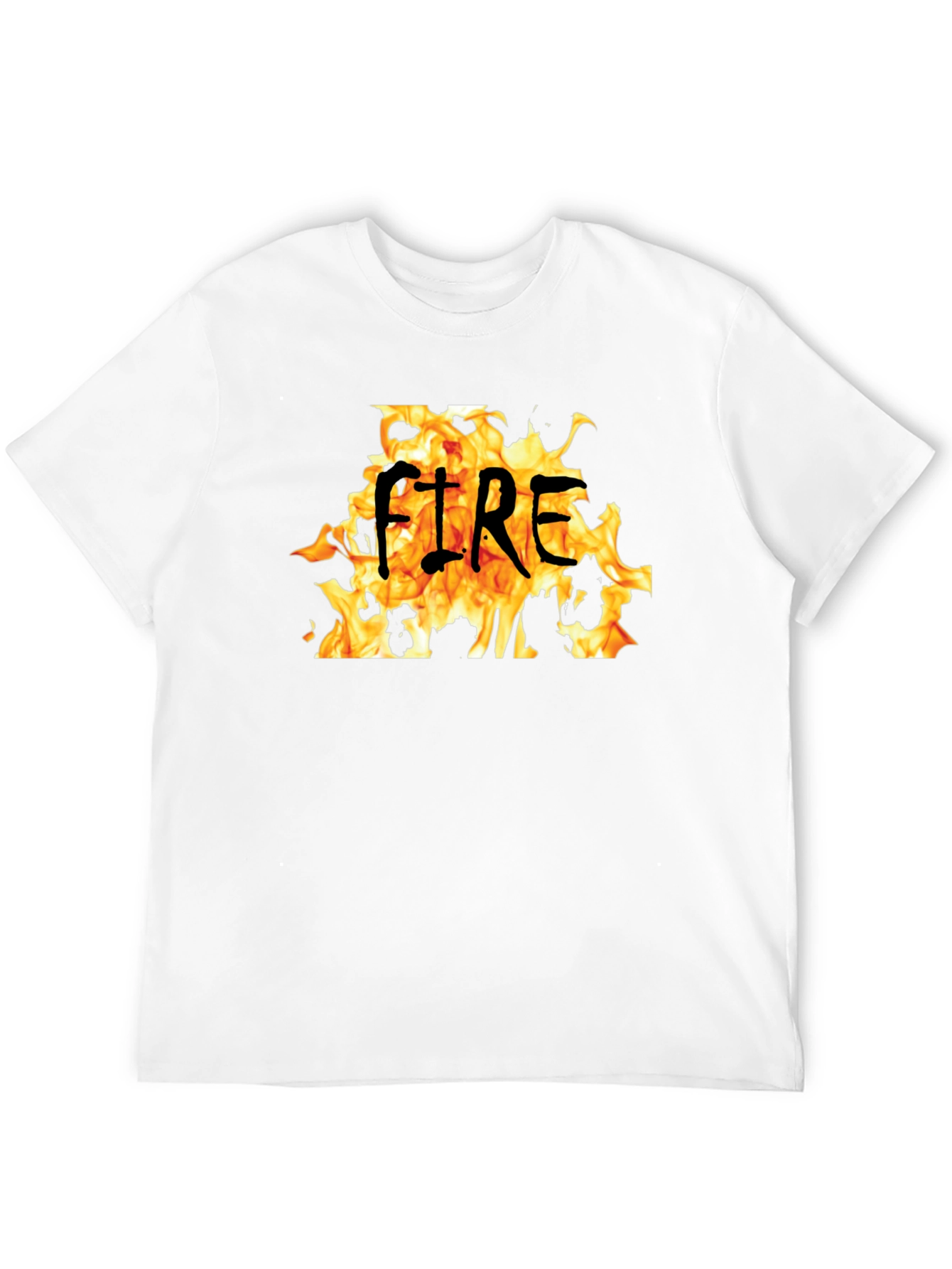 Fire Graphic Black T-Shirt