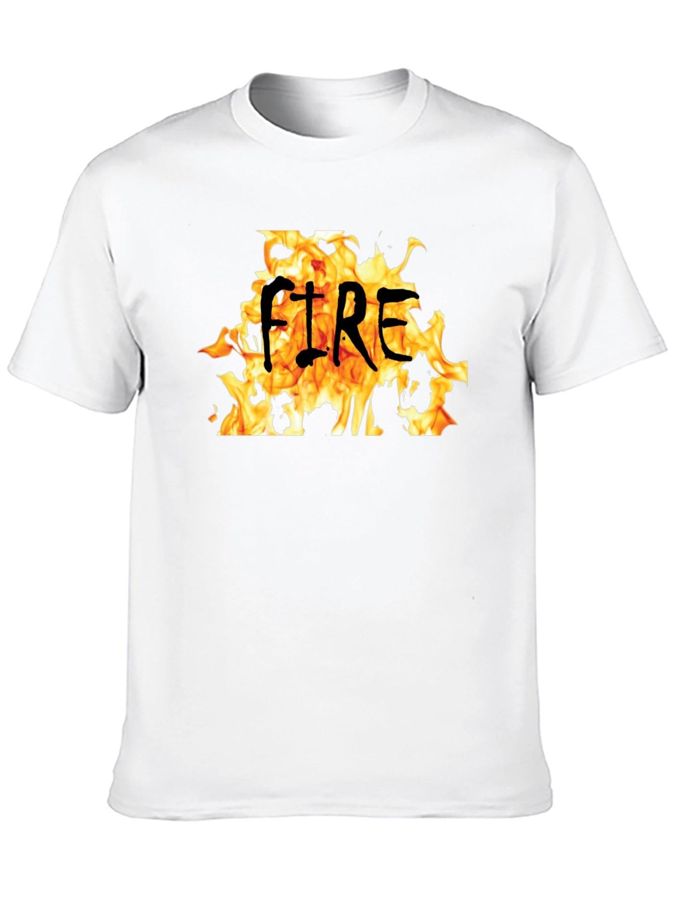 Fire Graphic Black T-Shirt