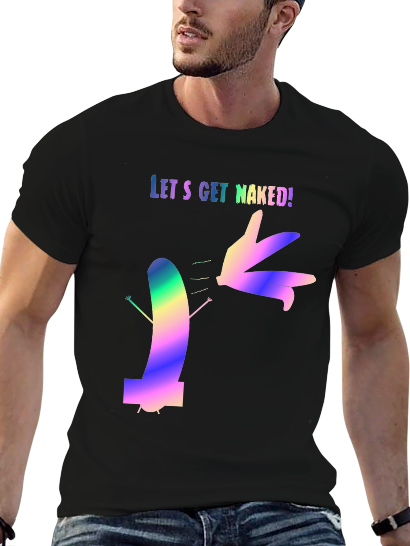 Lets Get Naked Graphic Tee