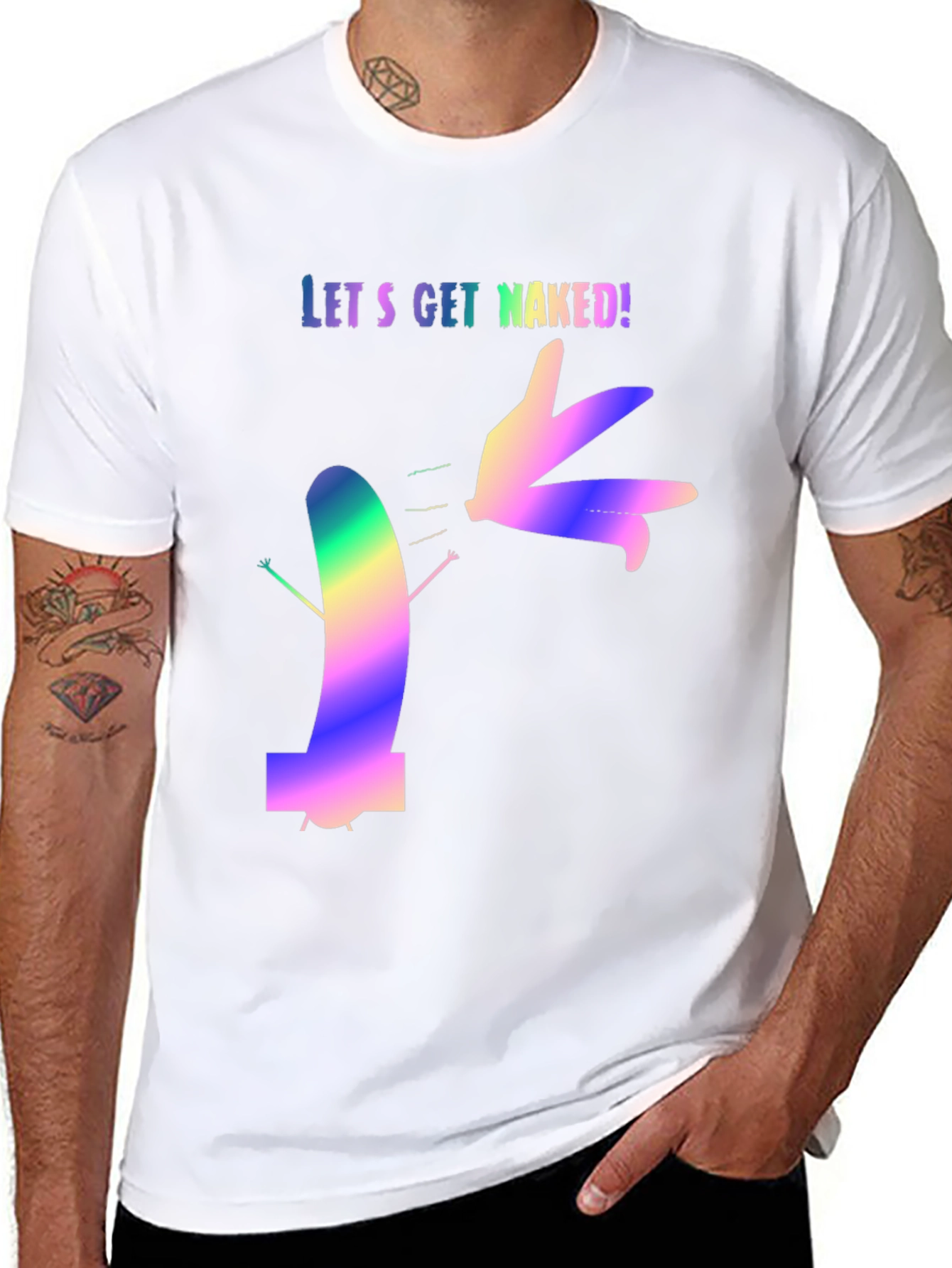 Lets Get Naked Graphic Tee