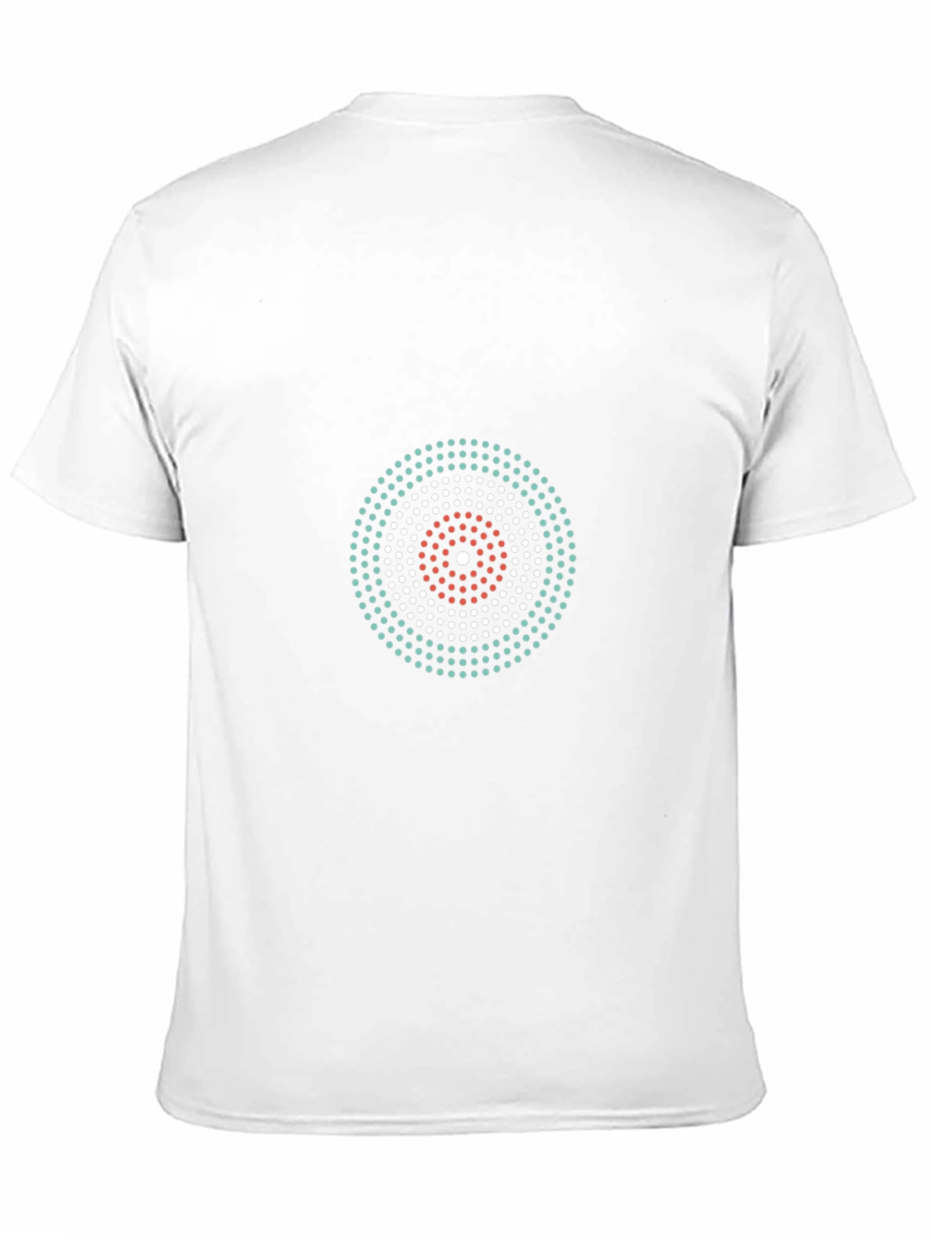 Modern Circle Pattern Tee - Stylish Black Cotton T-Shirt