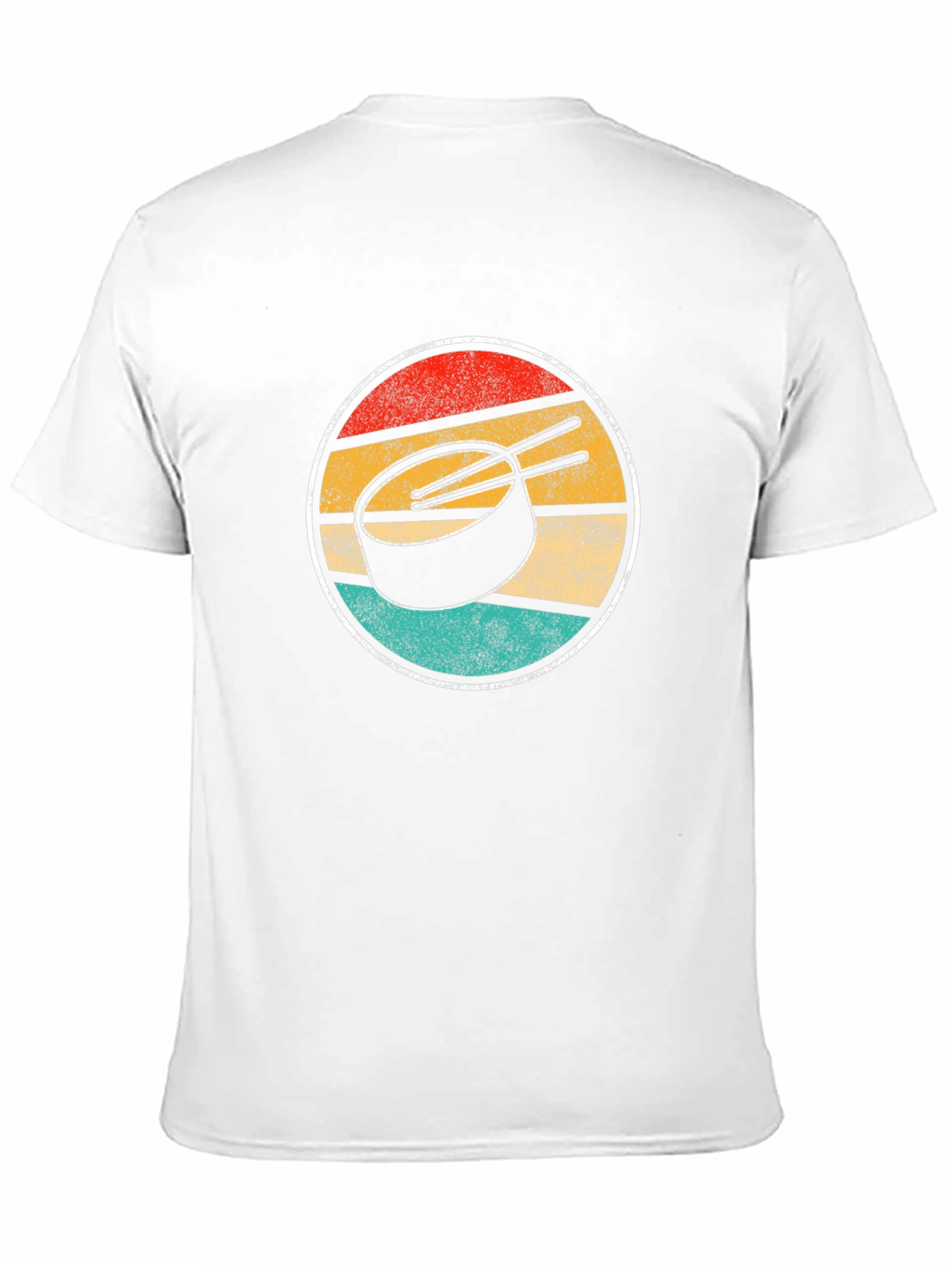 Retro Sunset Hockey Puck Graphic Tee