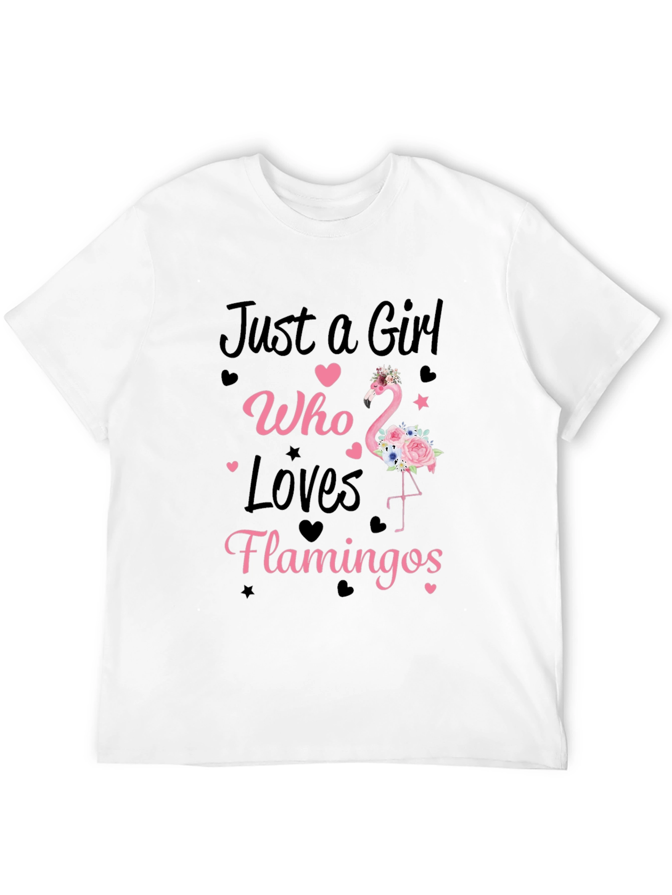 Girl Who Loves Flamingos T-Shirt