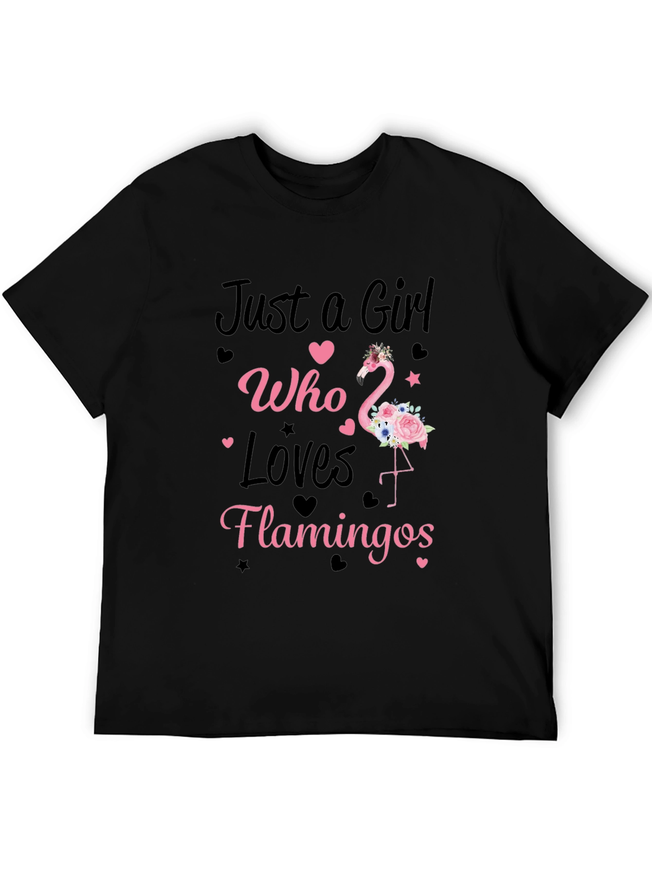 Girl Who Loves Flamingos T-Shirt
