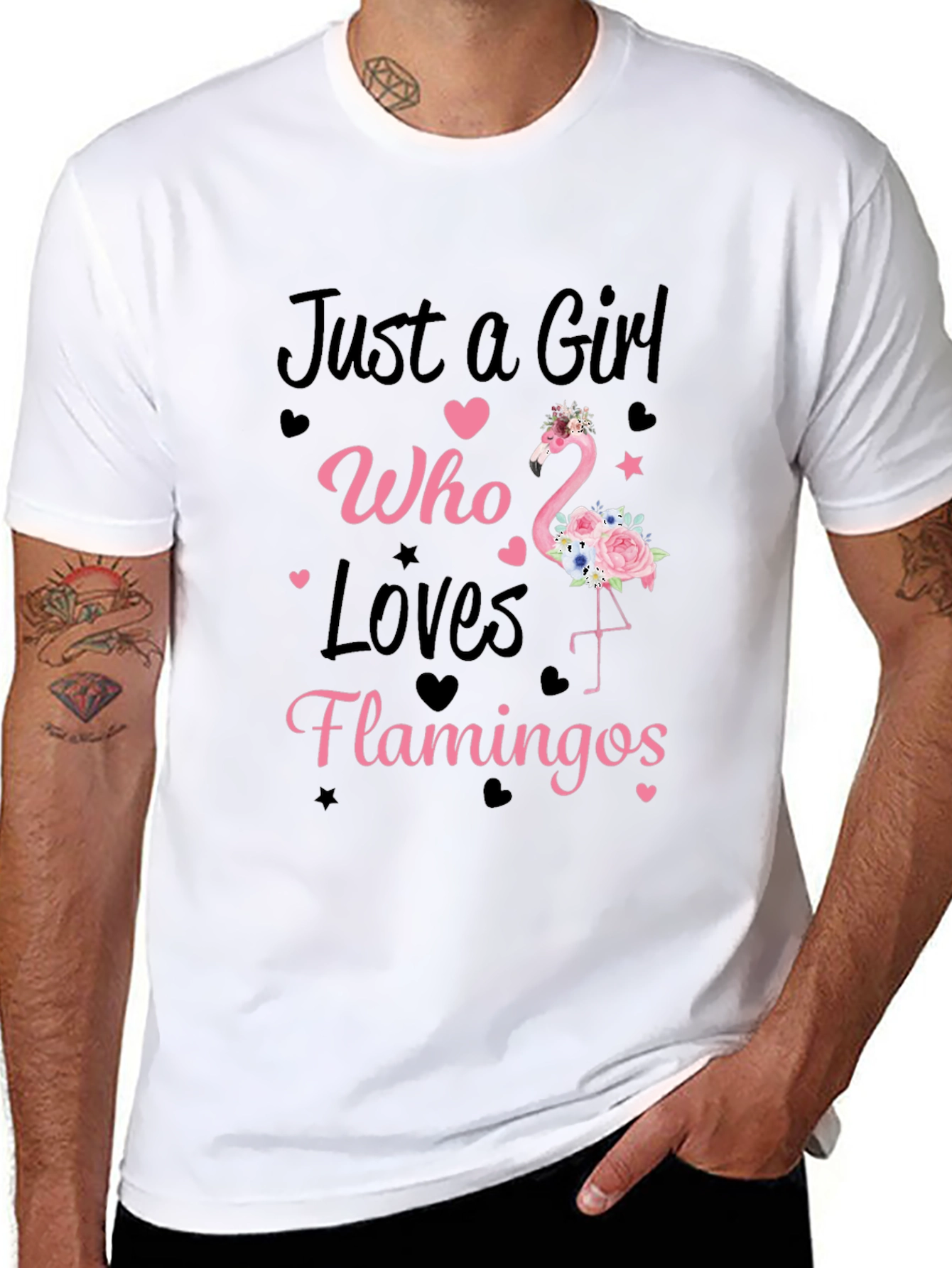 Girl Who Loves Flamingos T-Shirt