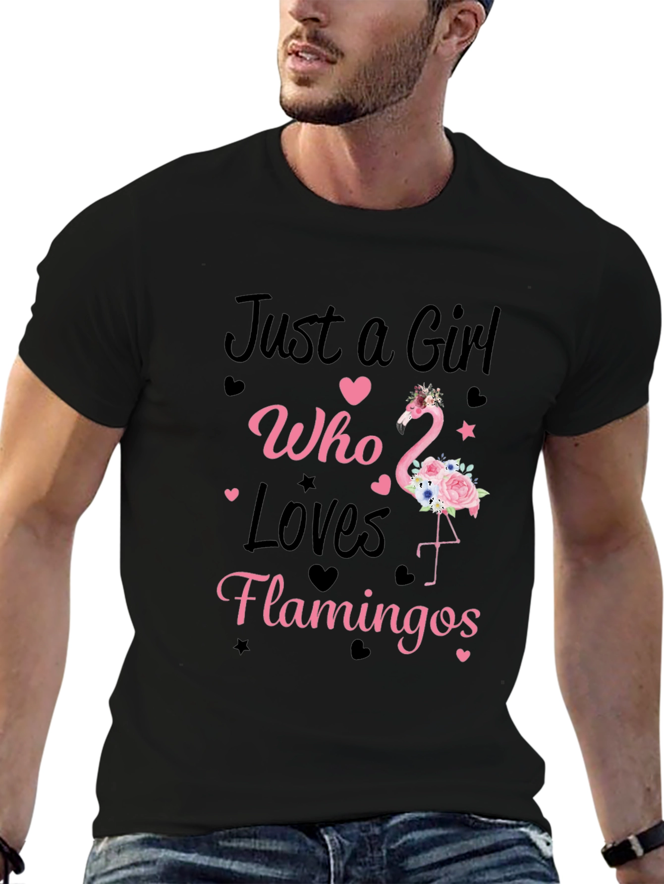 Girl Who Loves Flamingos T-Shirt