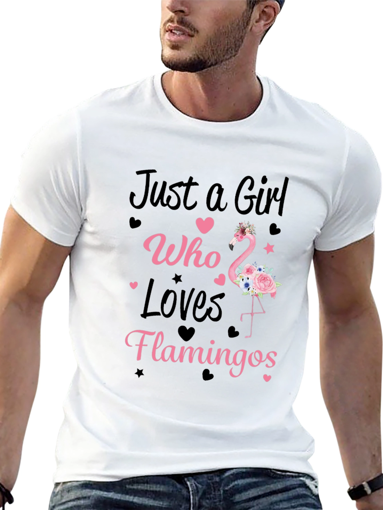 Girl Who Loves Flamingos T-Shirt