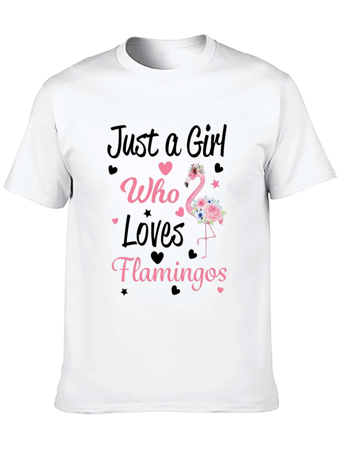 Girl Who Loves Flamingos T-Shirt