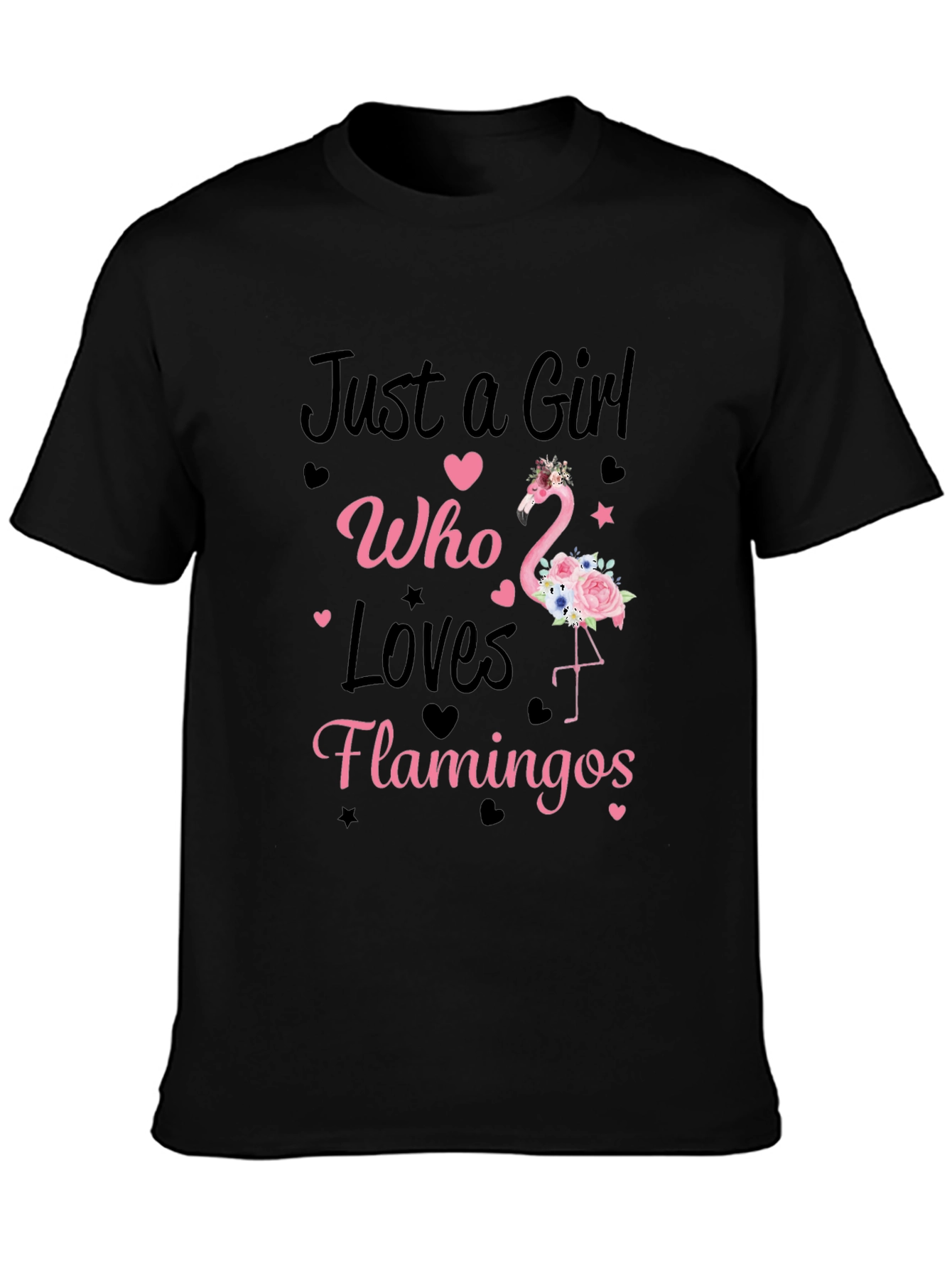 Girl Who Loves Flamingos T-Shirt