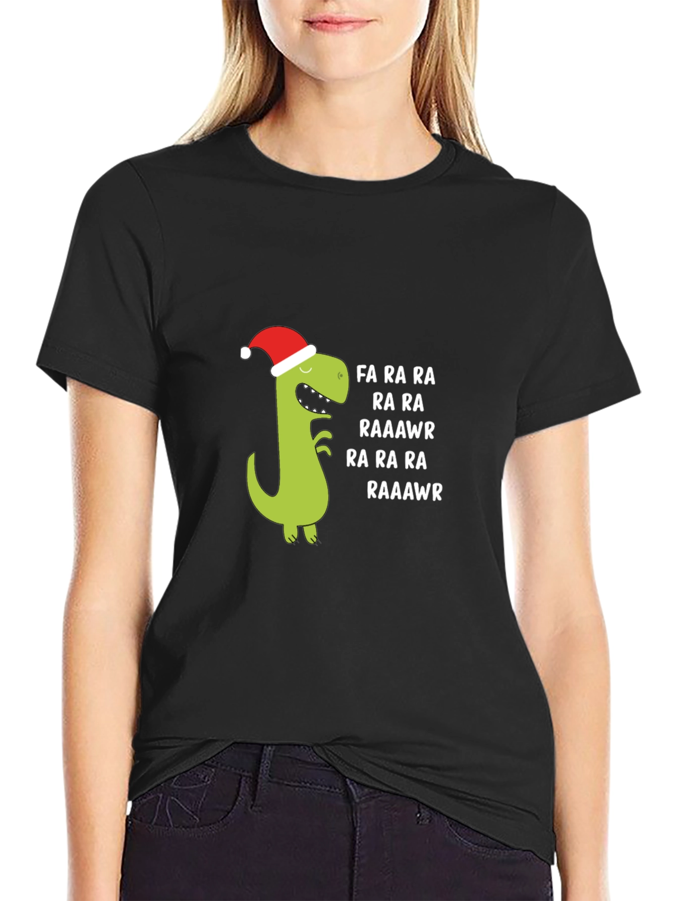 Festive Dino Christmas T-Shirt