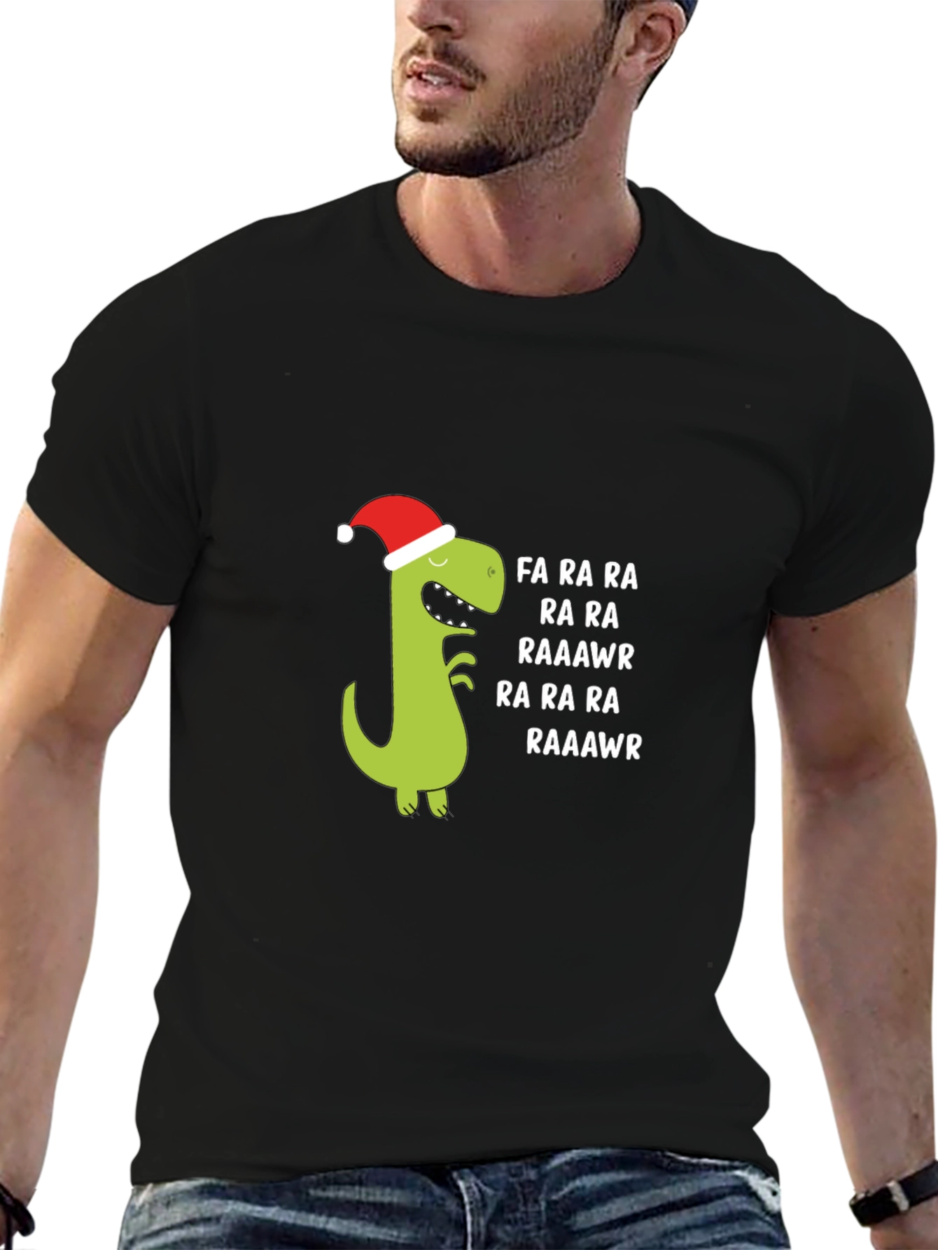 Festive Dino Christmas T-Shirt