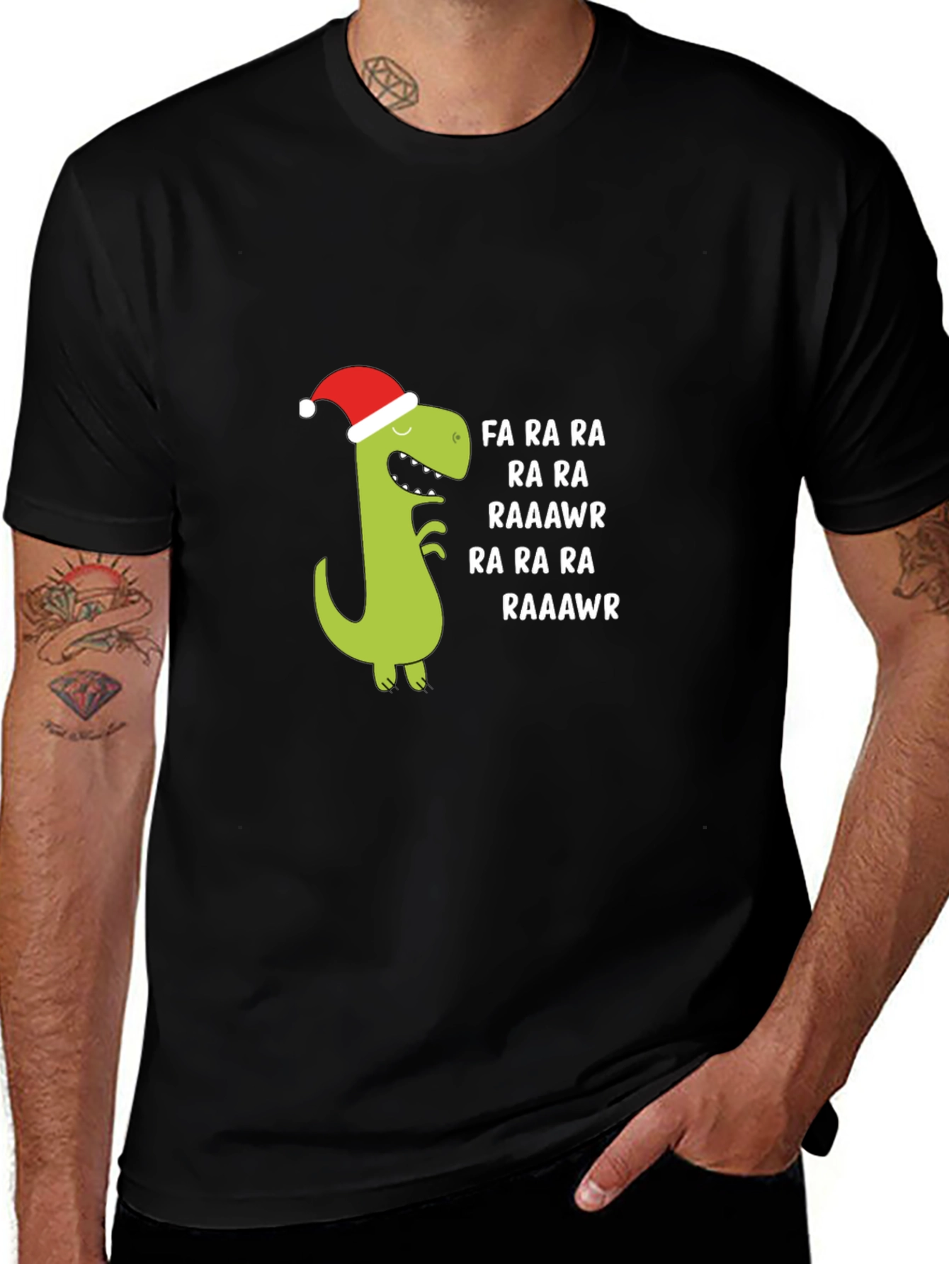 Festive Dino Christmas T-Shirt