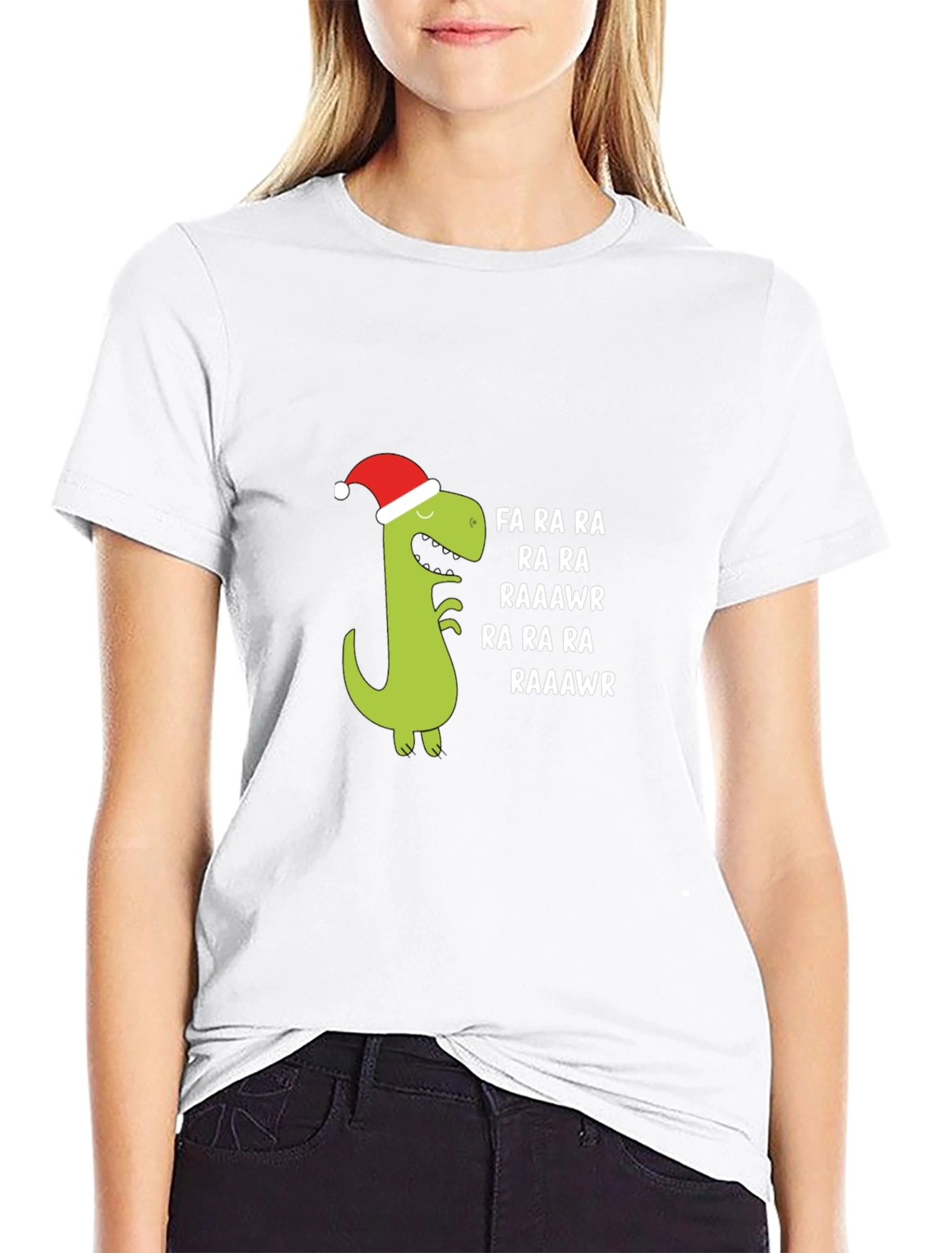 Festive Dino Christmas T-Shirt