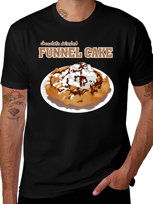 Funnel Cake T-Shirt: Chocolate Drizzled Tee