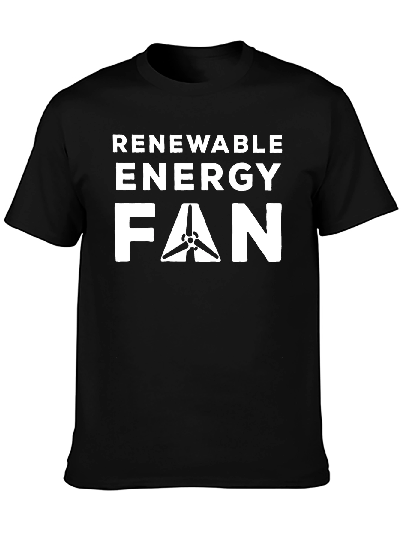 Renewable Energy Fan Black T-Shirt
