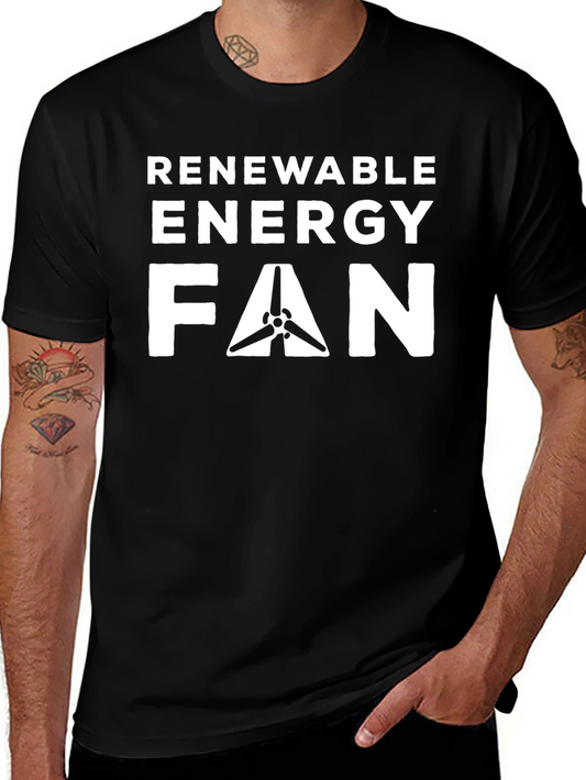 Renewable Energy Fan Black T-Shirt
