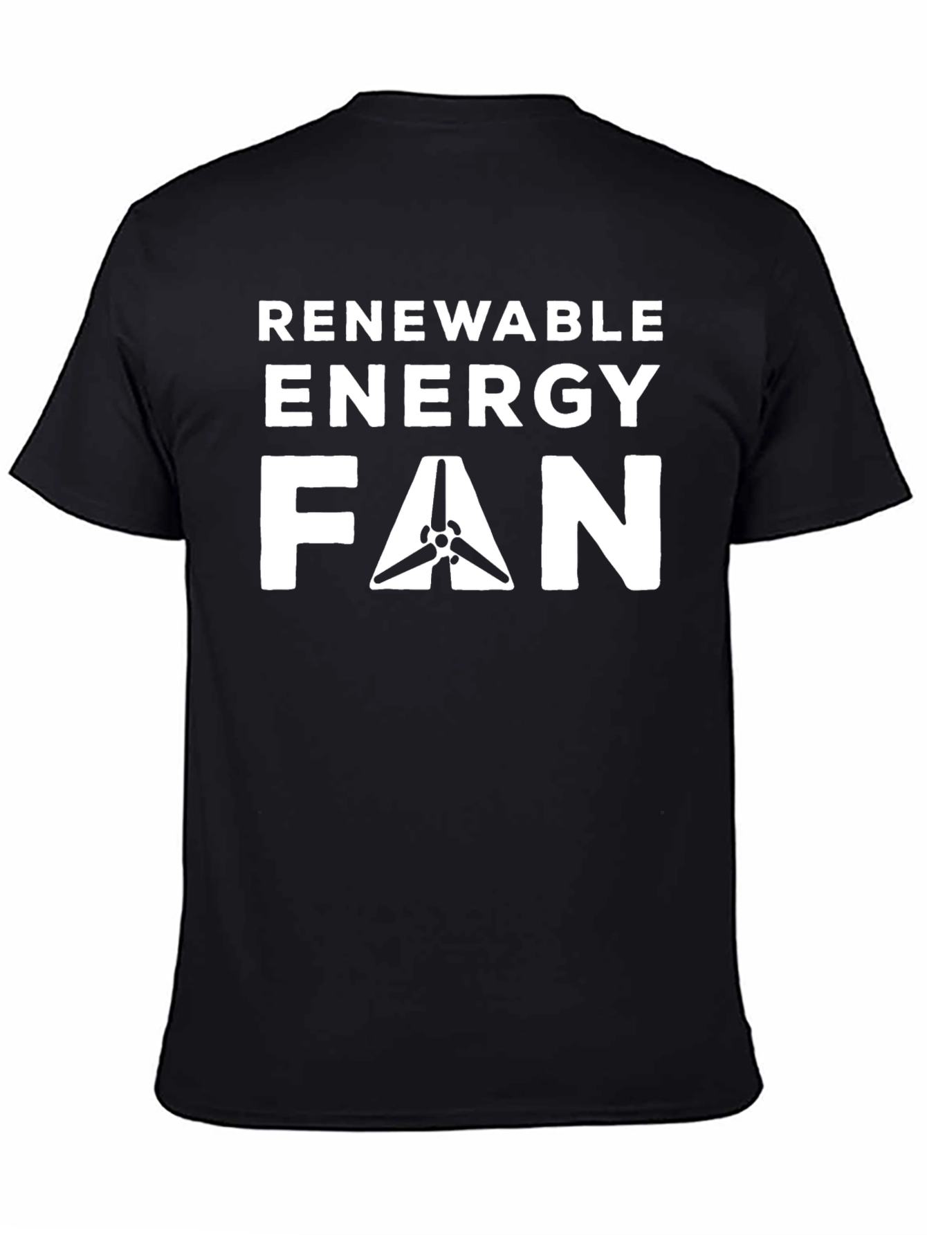 Renewable Energy Fan Black T-Shirt