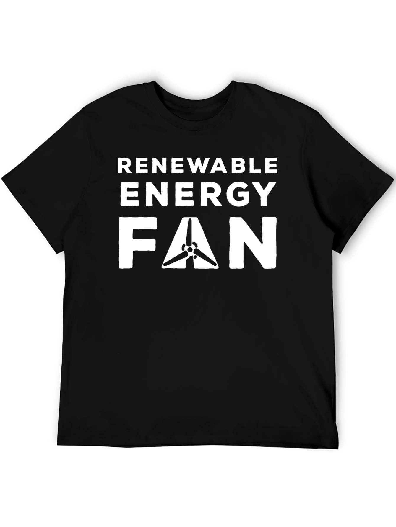 Renewable Energy Fan Black T-Shirt
