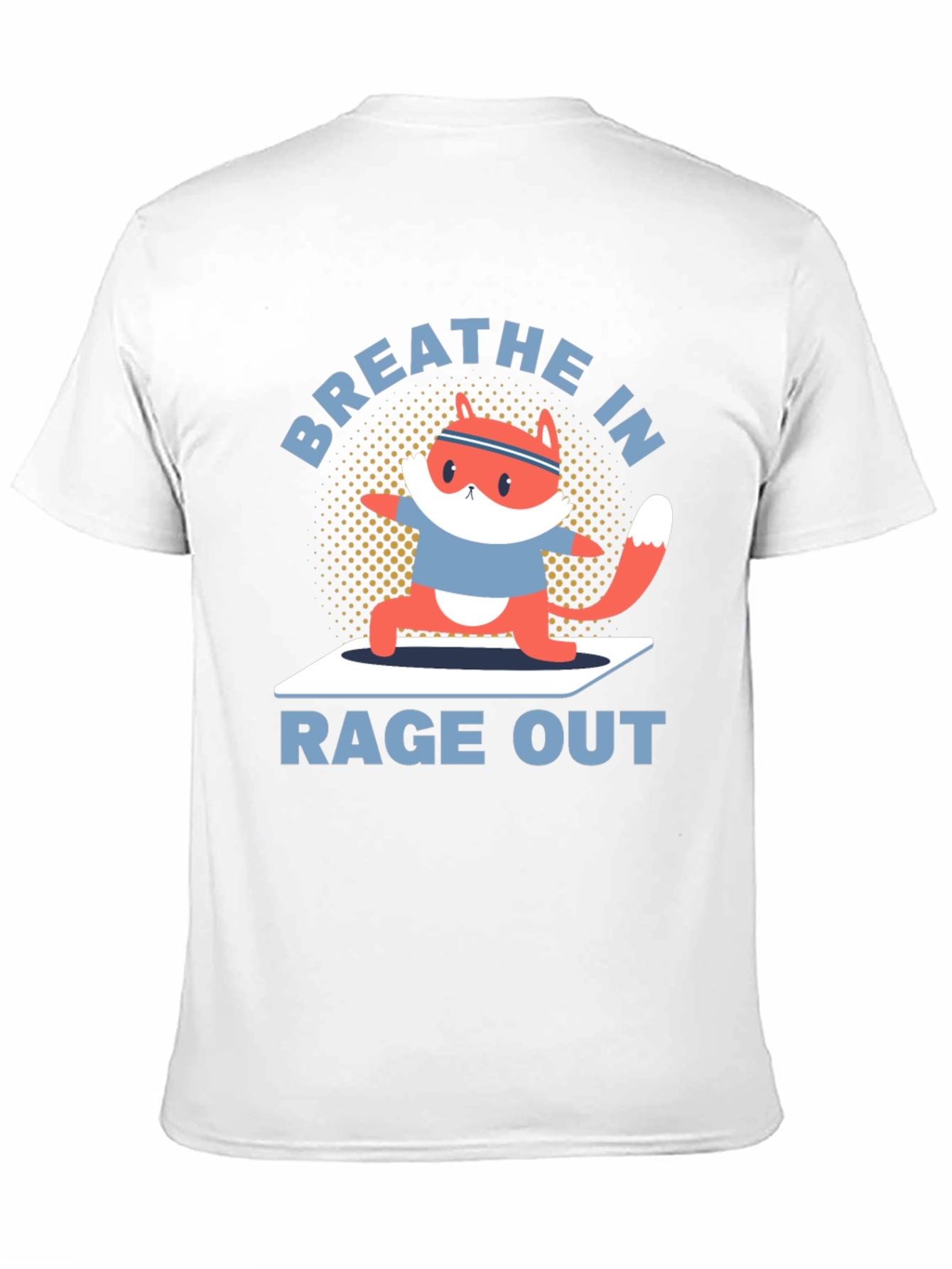 Yoga Fox Graphic Tee - Breathe In Rage Out!