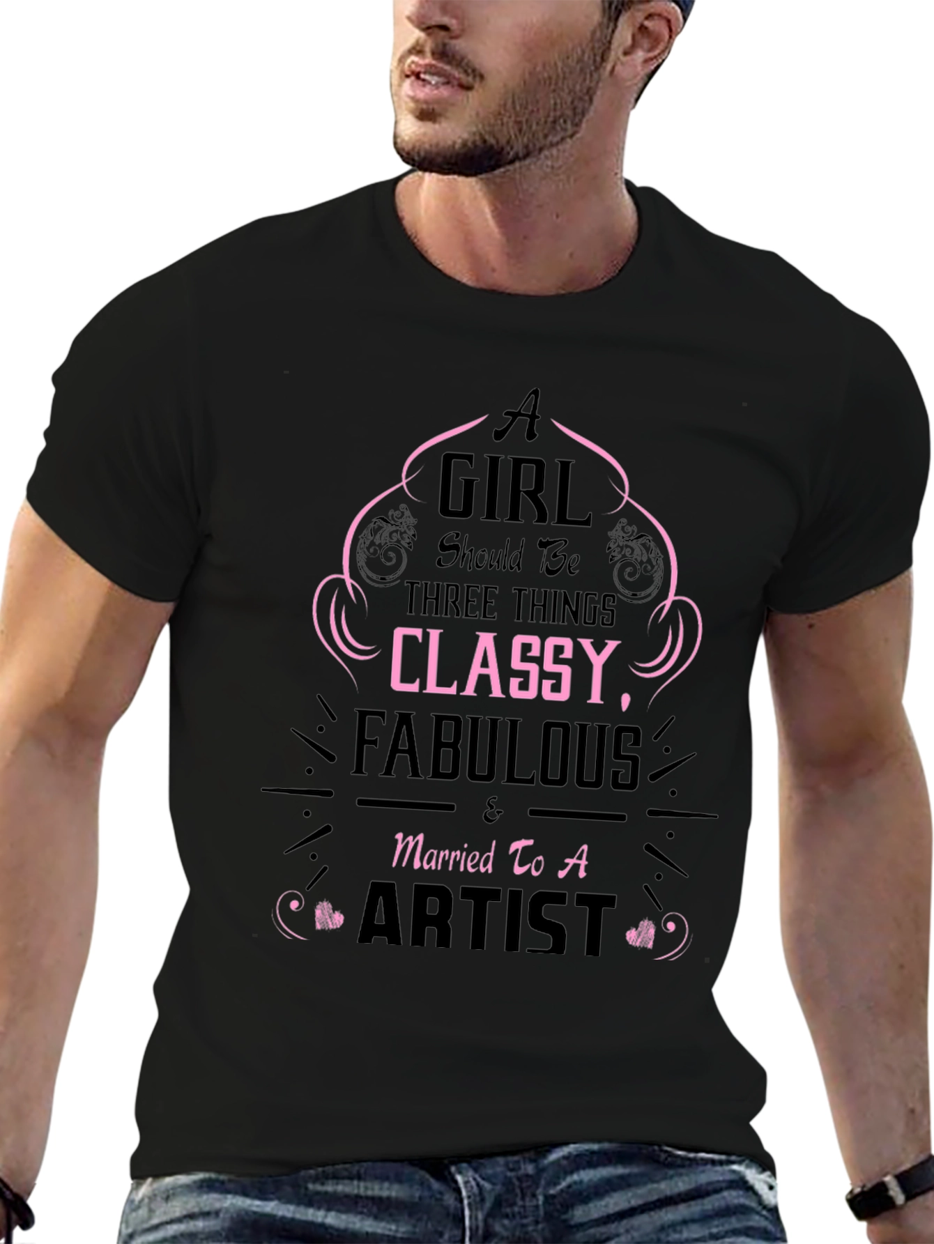 Classy Fabulous Artists Wife T-Shirt