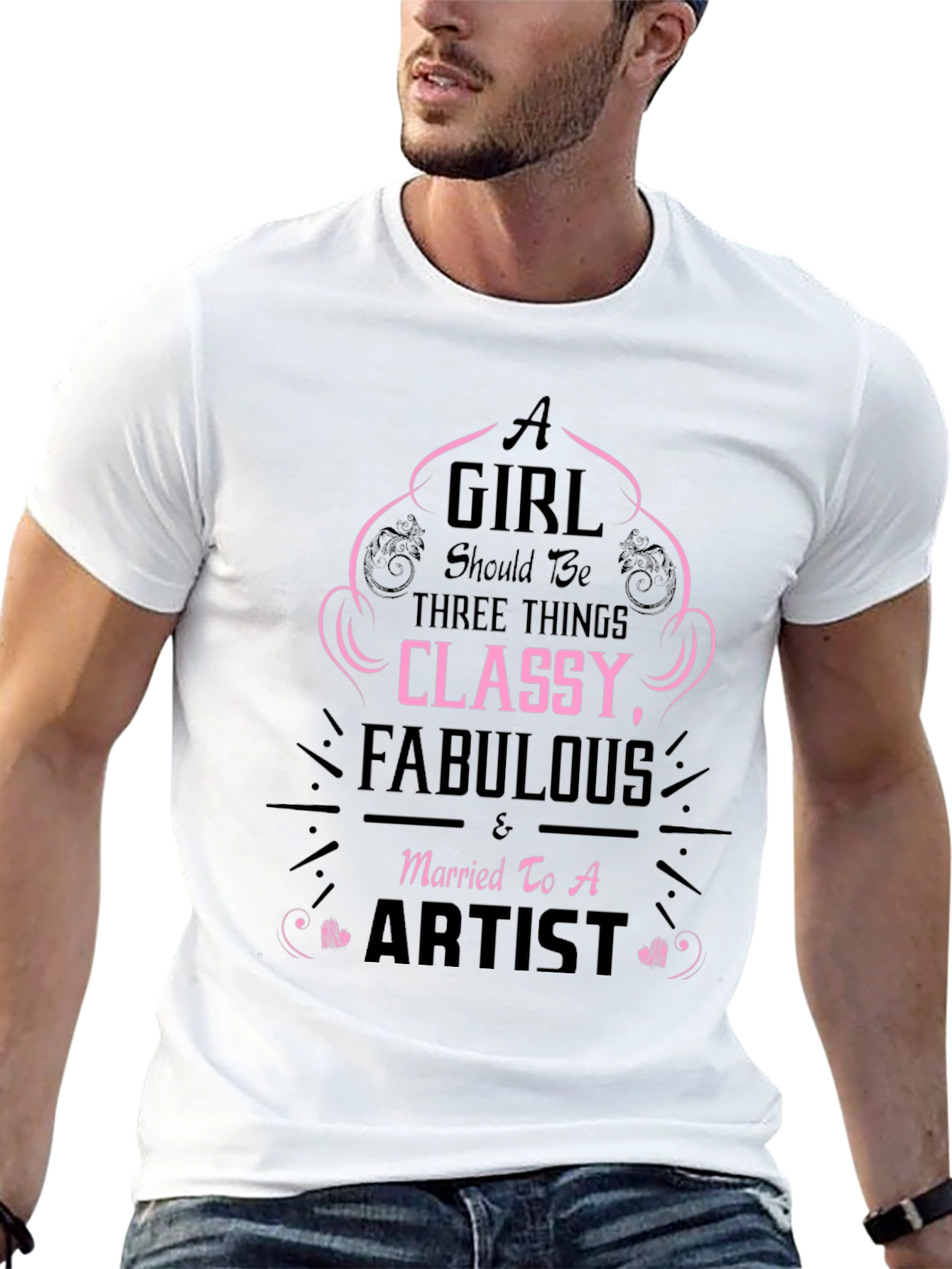 Classy Fabulous Artists Wife T-Shirt