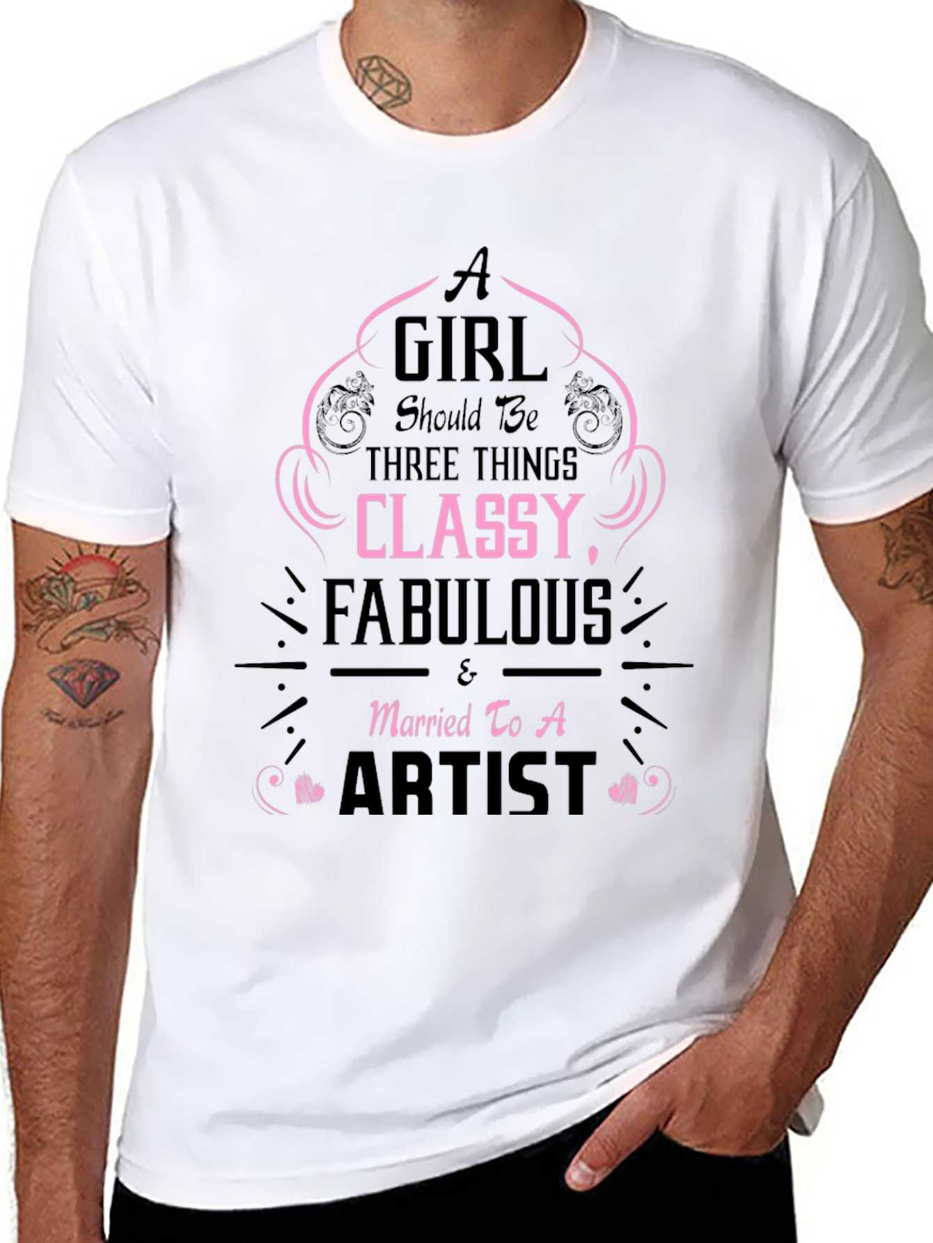 Classy Fabulous Artists Wife T-Shirt