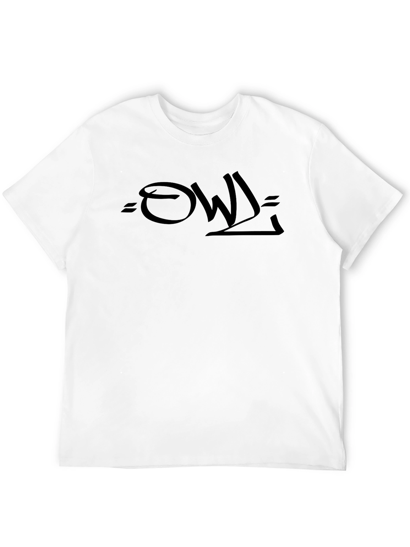 Black OWL Graphic Tee - Mens Short Sleeve