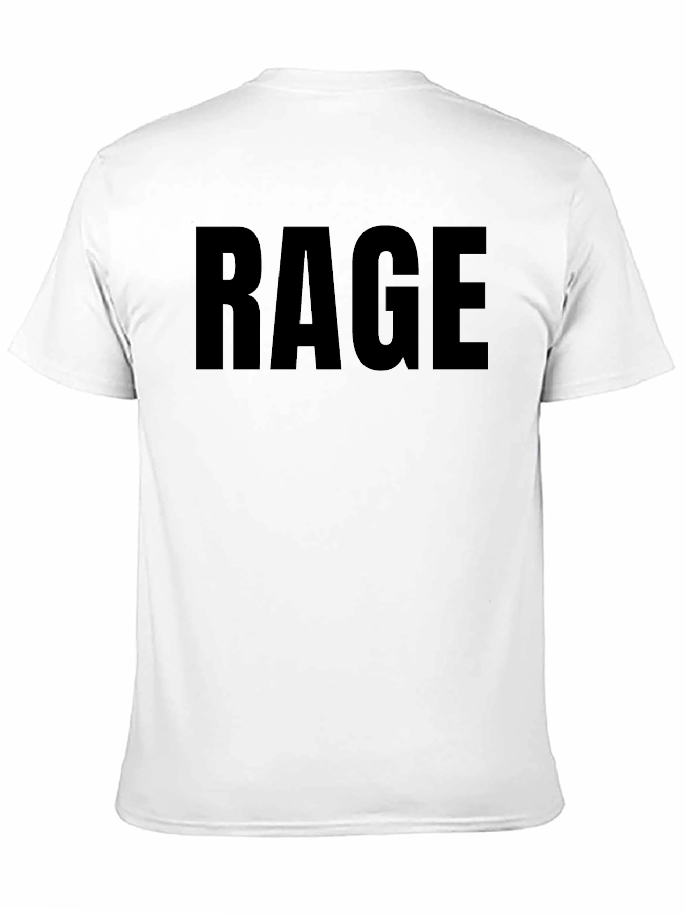 Rage Graphic Tee - Mens Black Casual Shirt