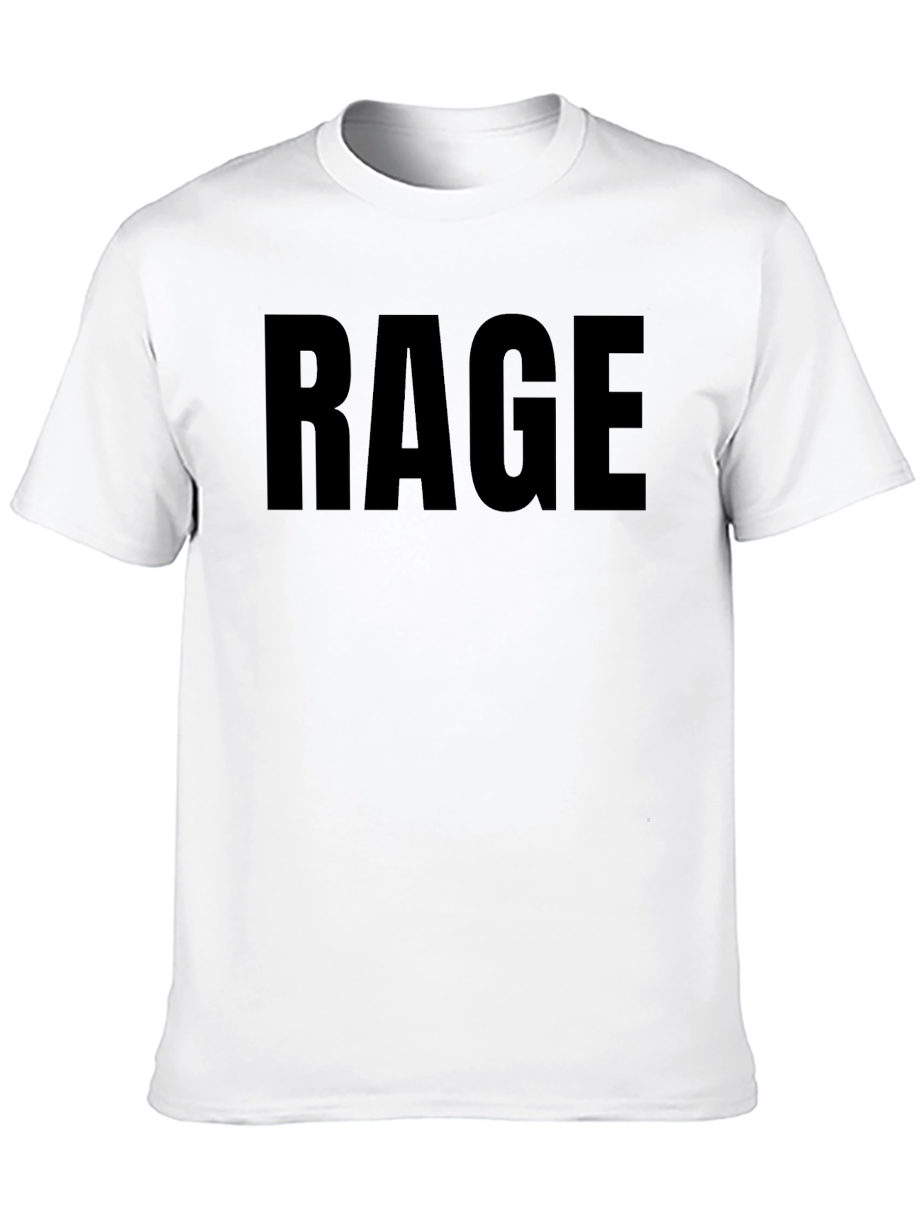 Rage Graphic Tee - Mens Black Casual Shirt