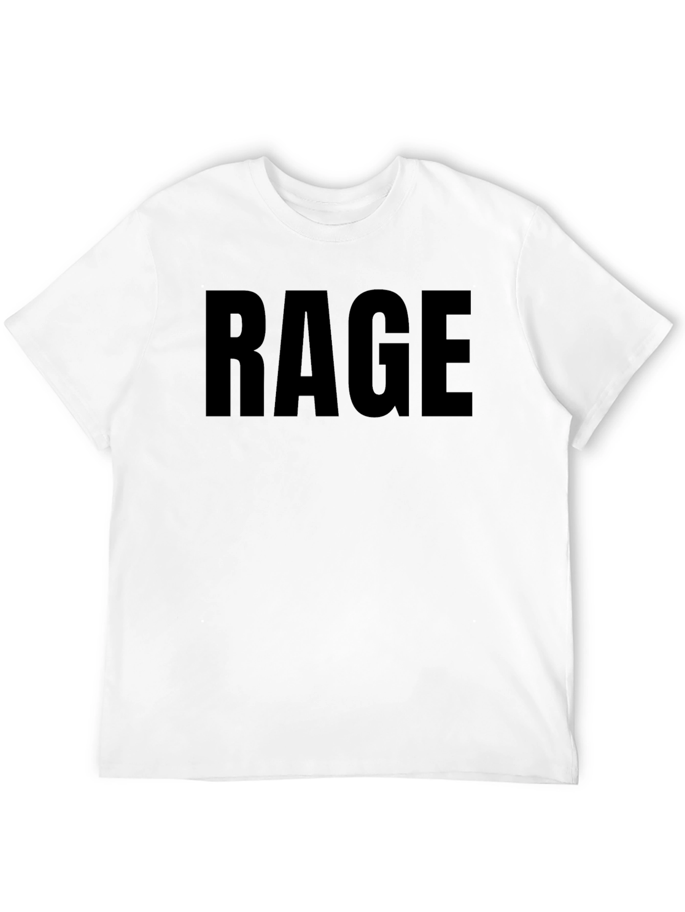 Rage Graphic Tee - Mens Black Casual Shirt