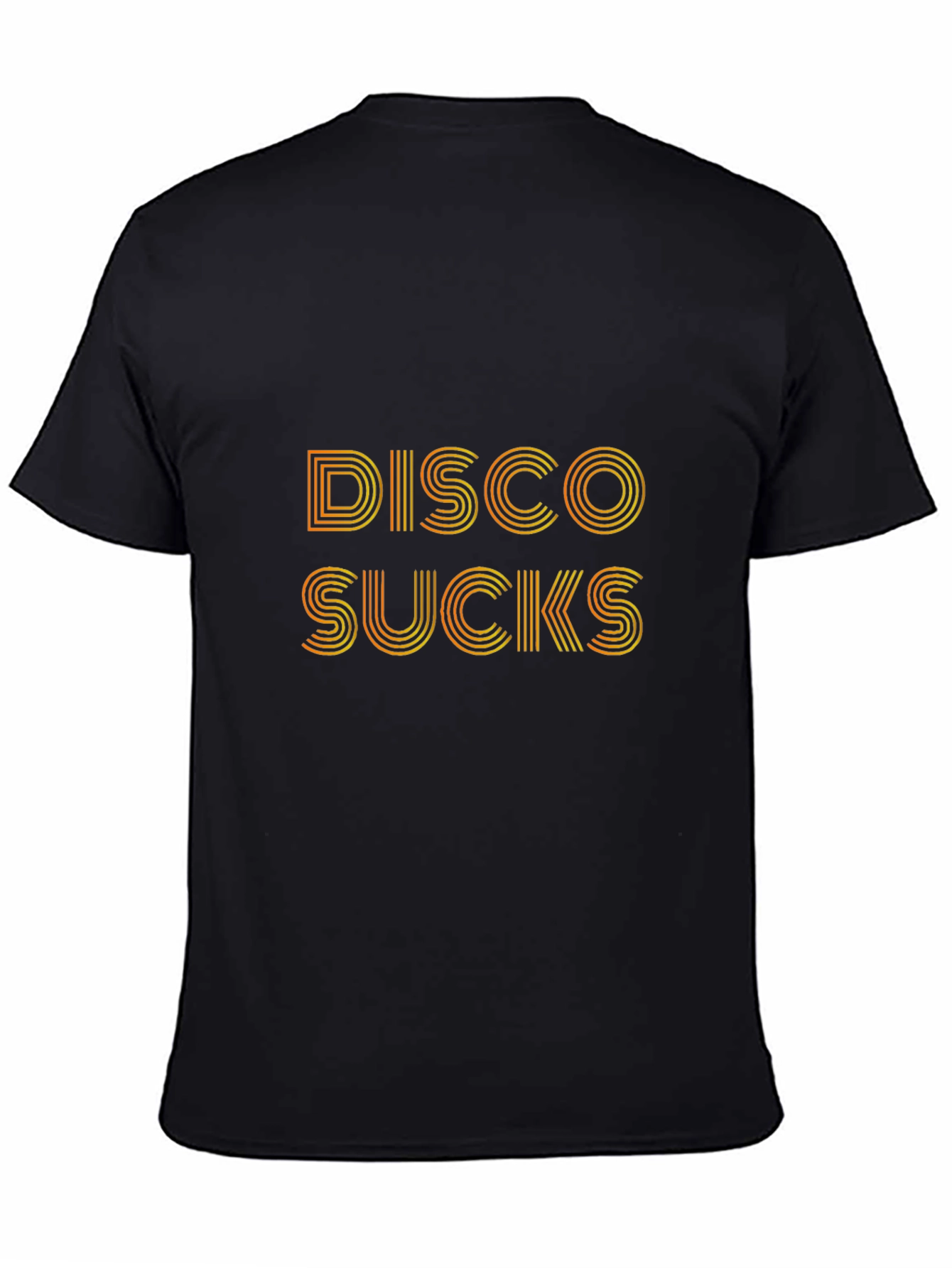 Disco Sucks Retro Graphic Tee - Black T-Shirt