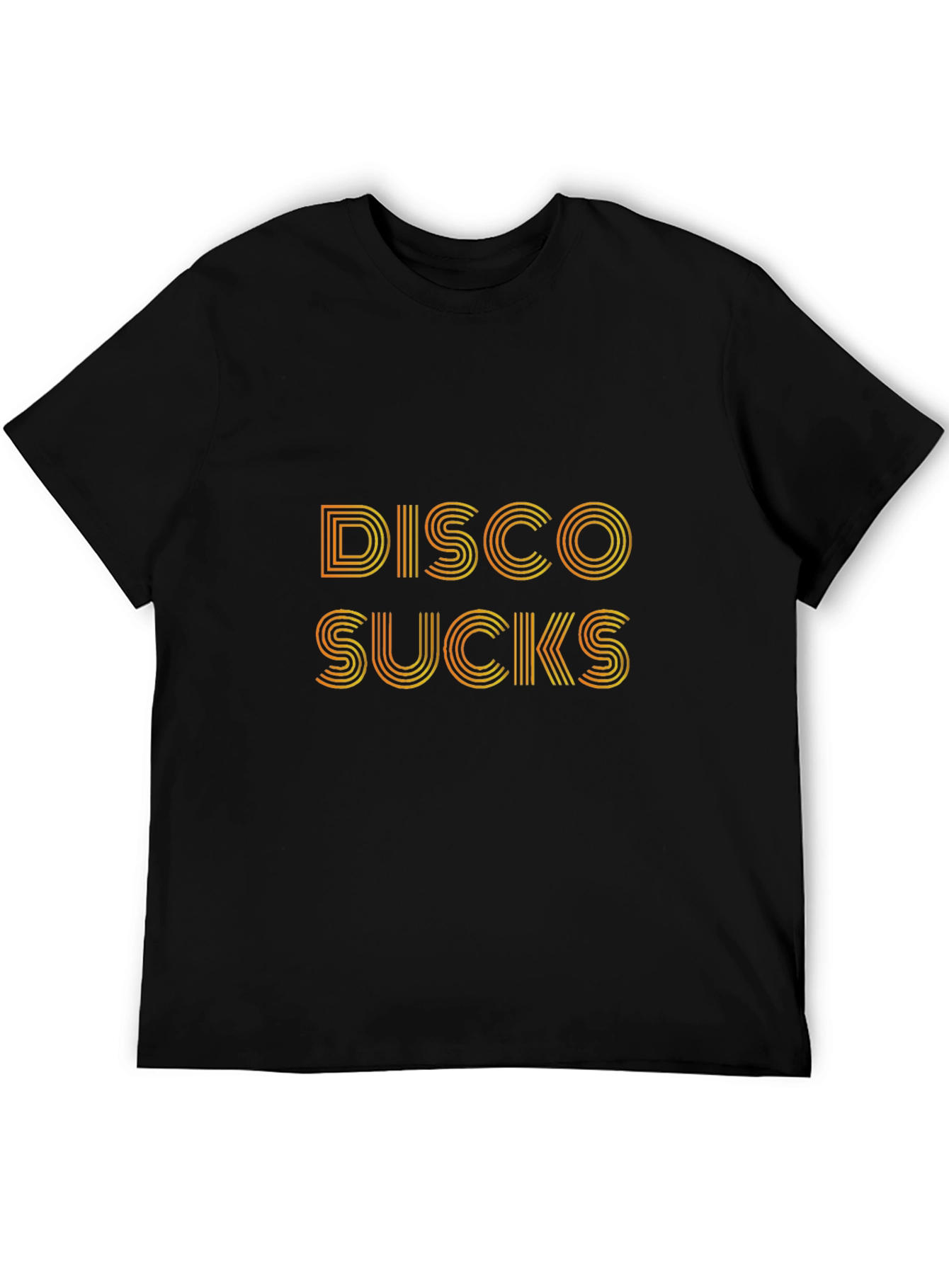 Disco Sucks Retro Graphic Tee - Black T-Shirt