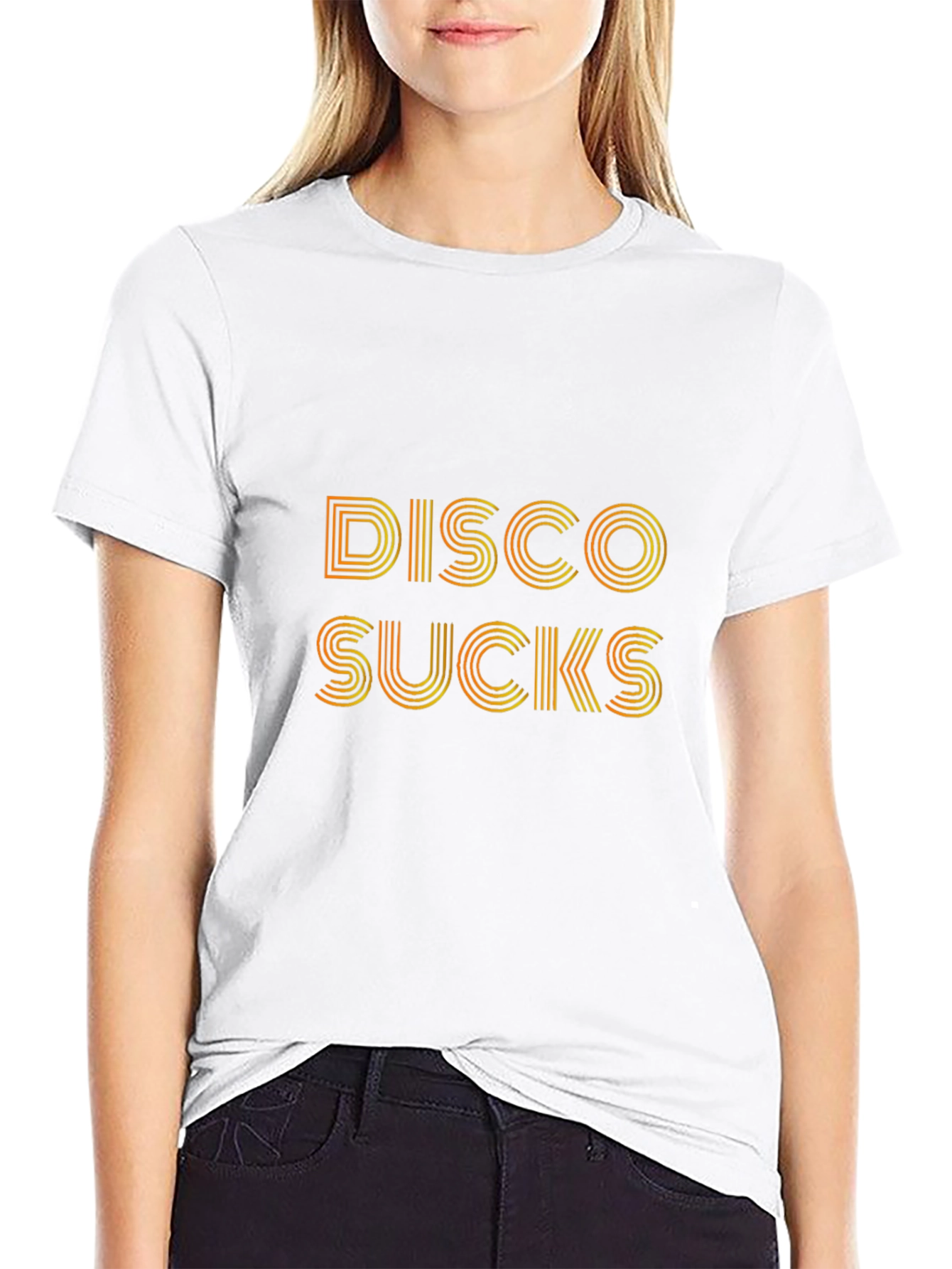Disco Sucks Retro Graphic Tee - Black T-Shirt