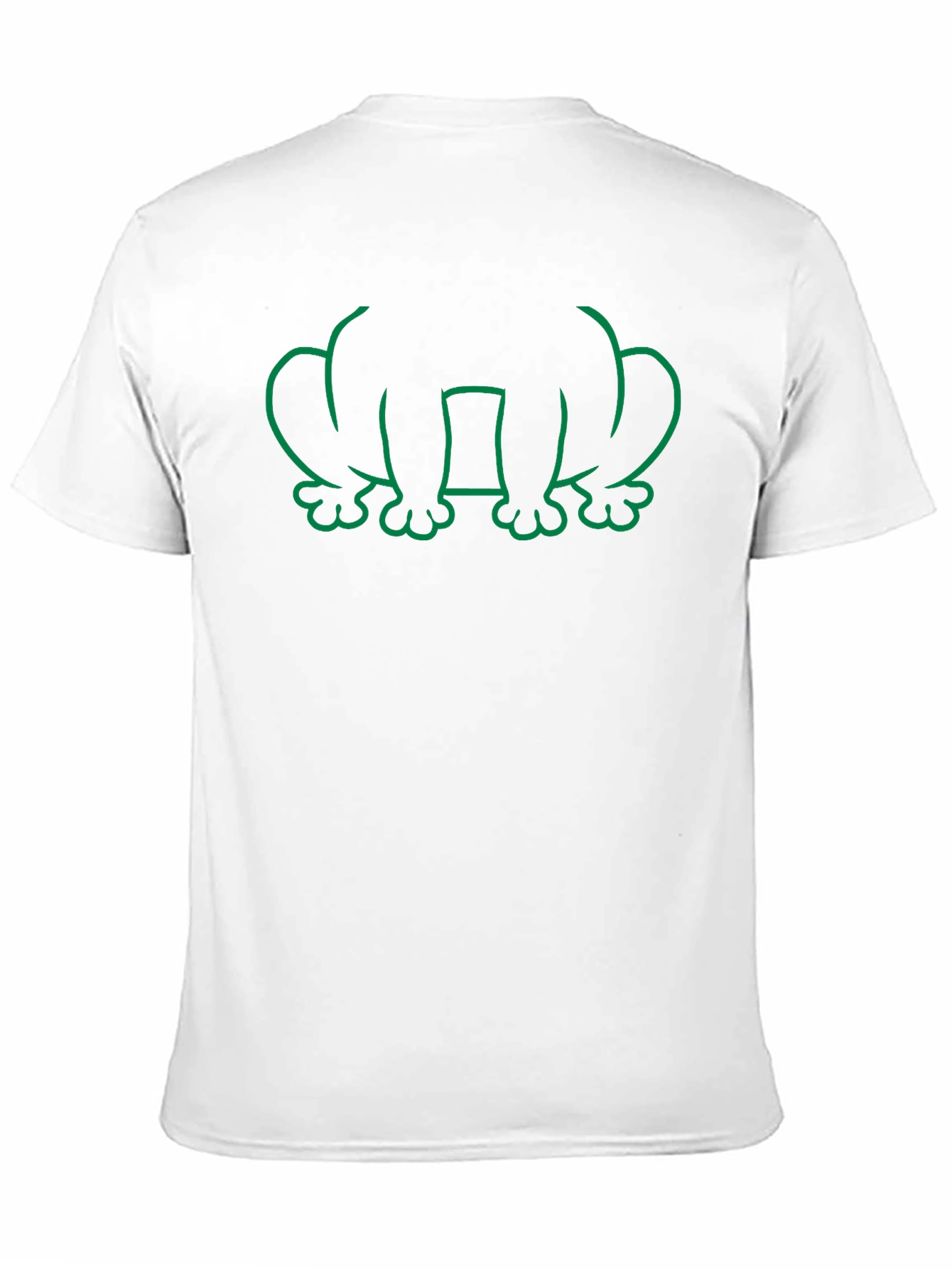 Frog Outline Graphic Tee - Black Cotton T-Shirt