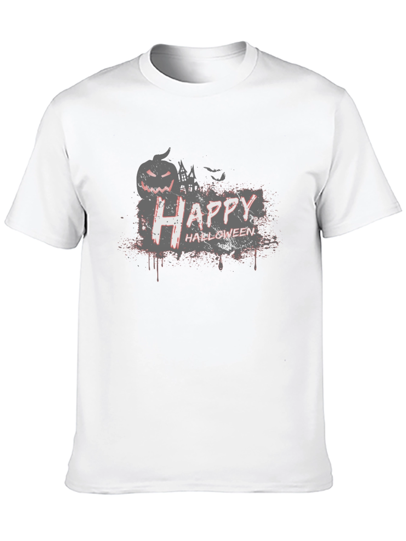 Spooky Happy Halloween Black Graphic Tee