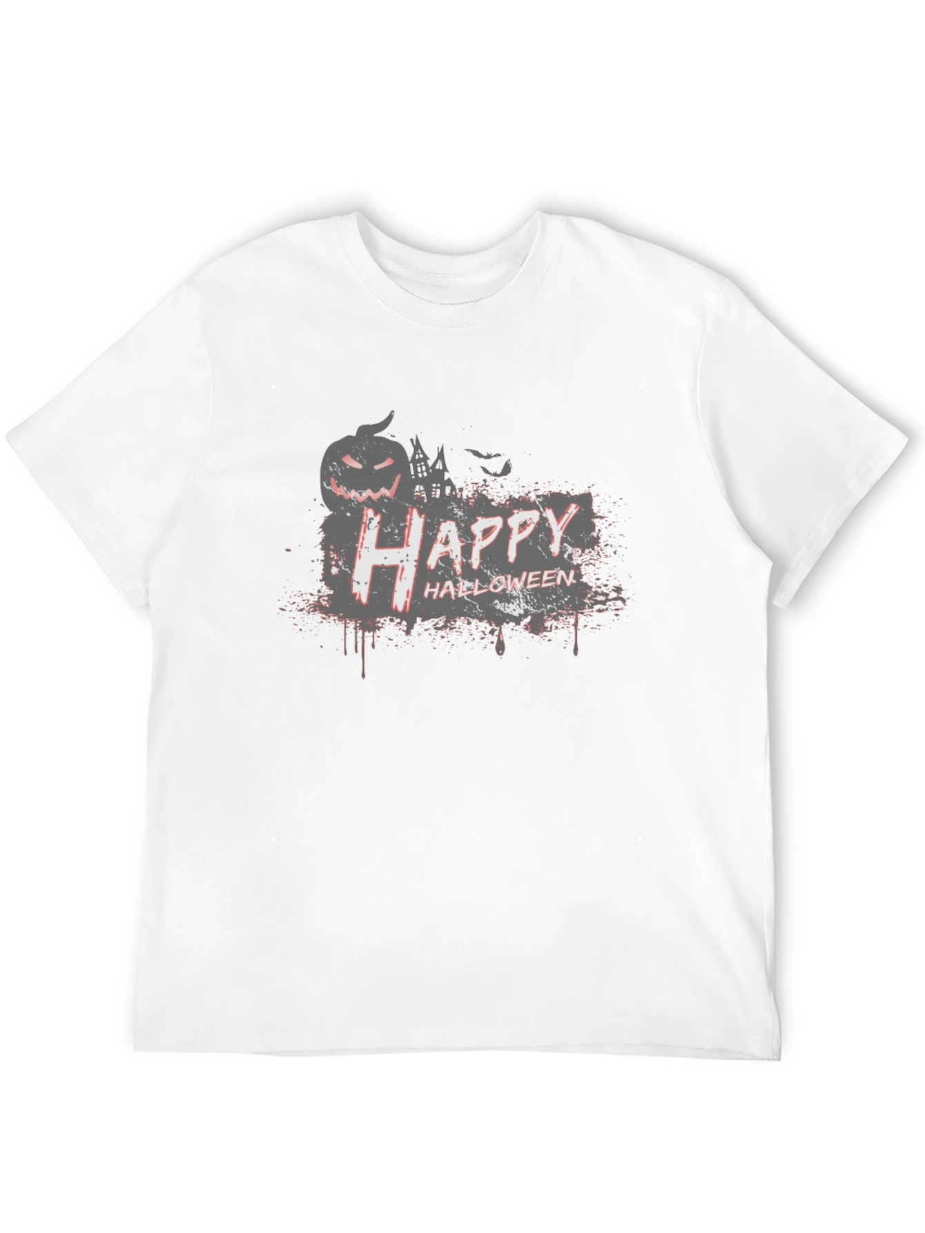 Spooky Happy Halloween Black Graphic Tee