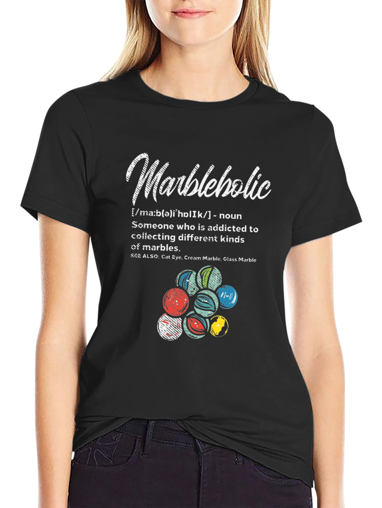 Marbleholic T-Shirt - Marble Collector Gift