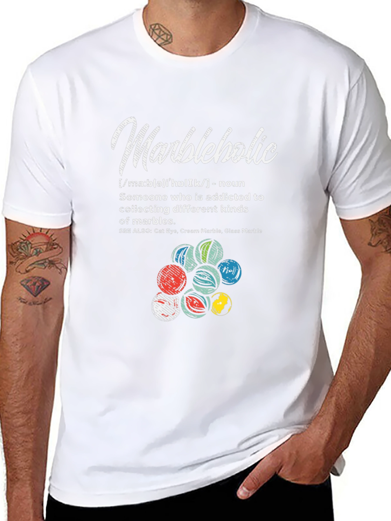 Marbleholic T-Shirt - Marble Collector Gift