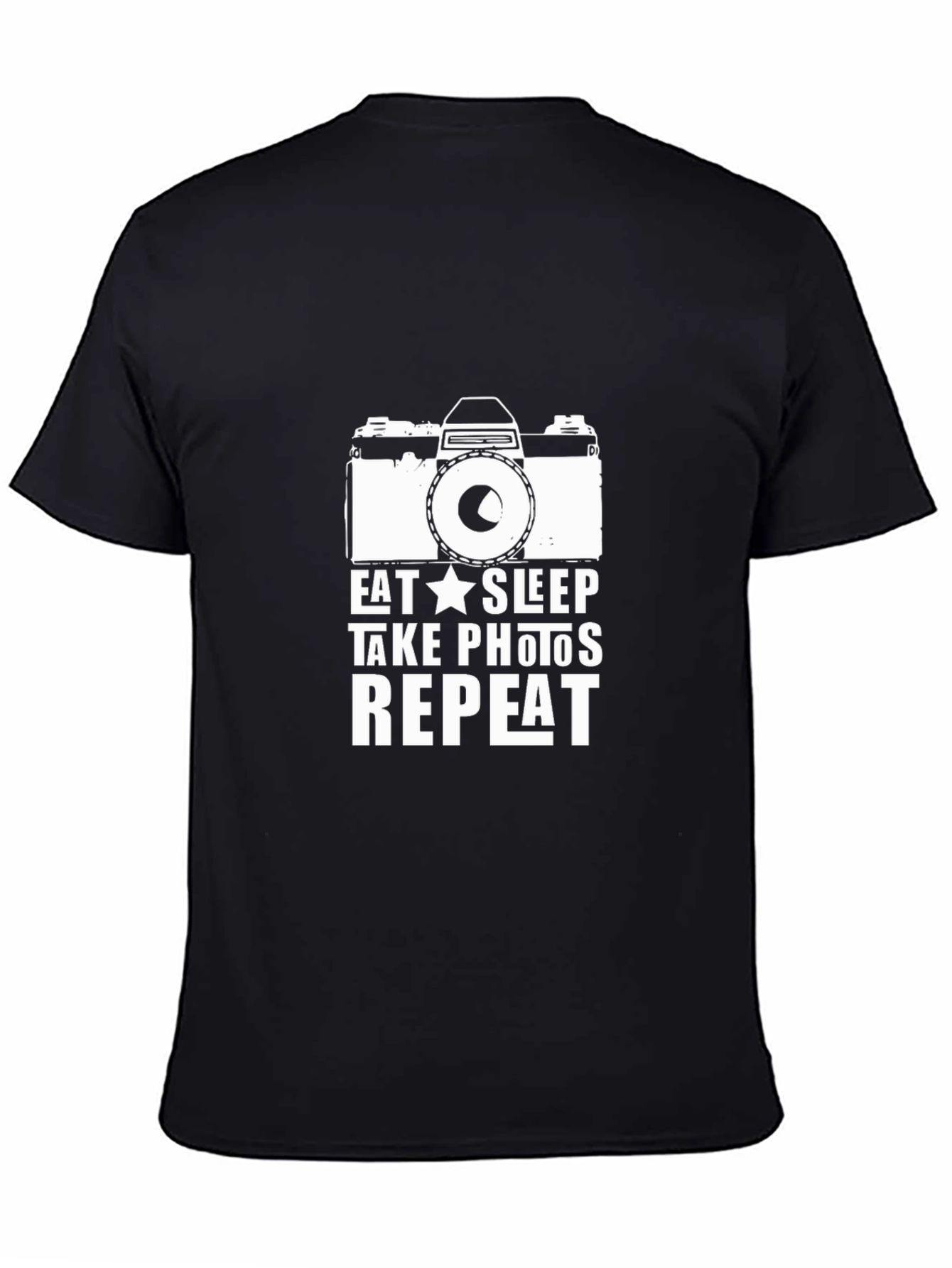 Eat Sleep Take Photos Repeat Black T-Shirt