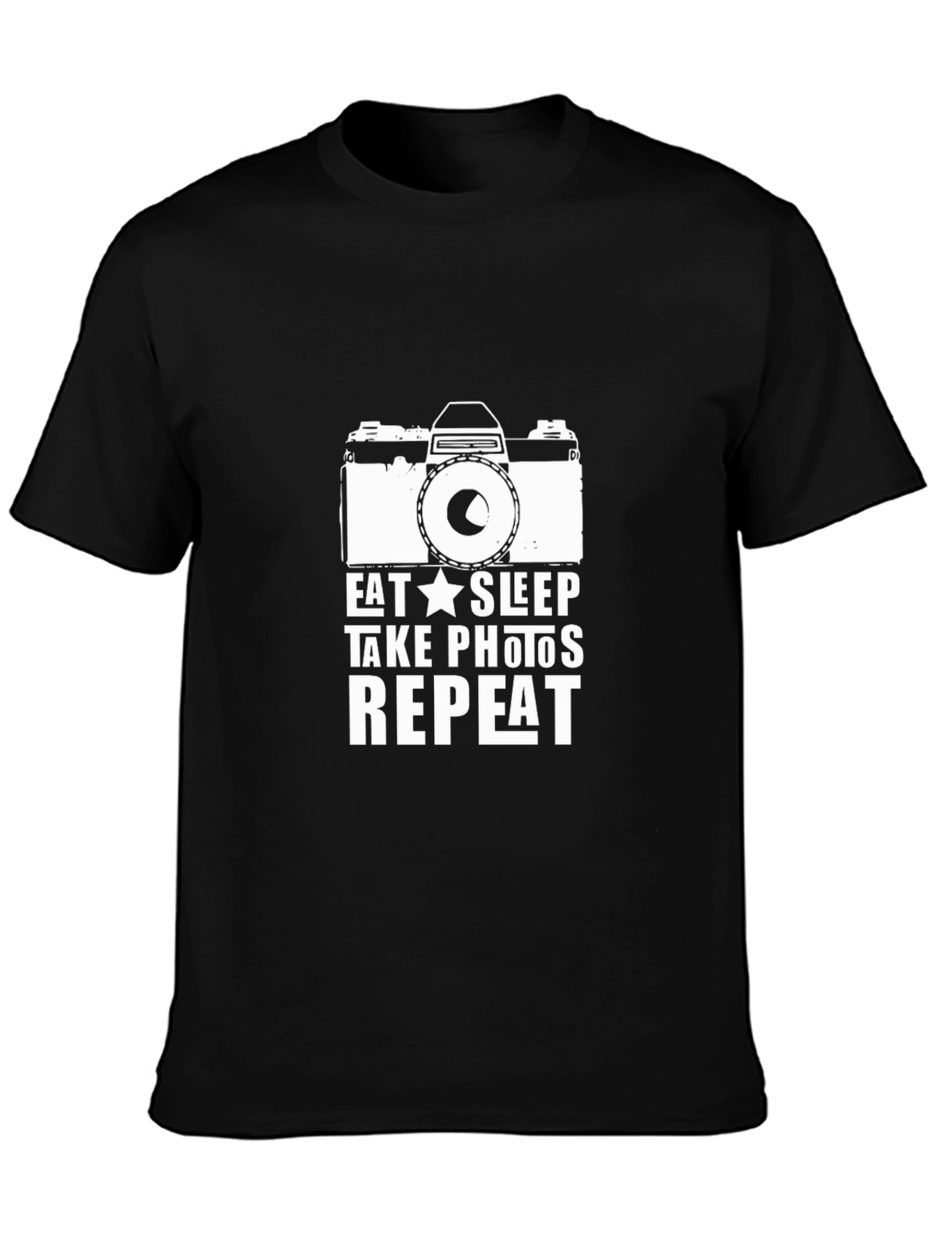 Eat Sleep Take Photos Repeat Black T-Shirt