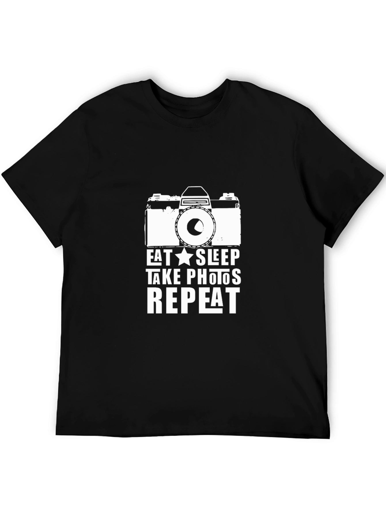 Eat Sleep Take Photos Repeat Black T-Shirt
