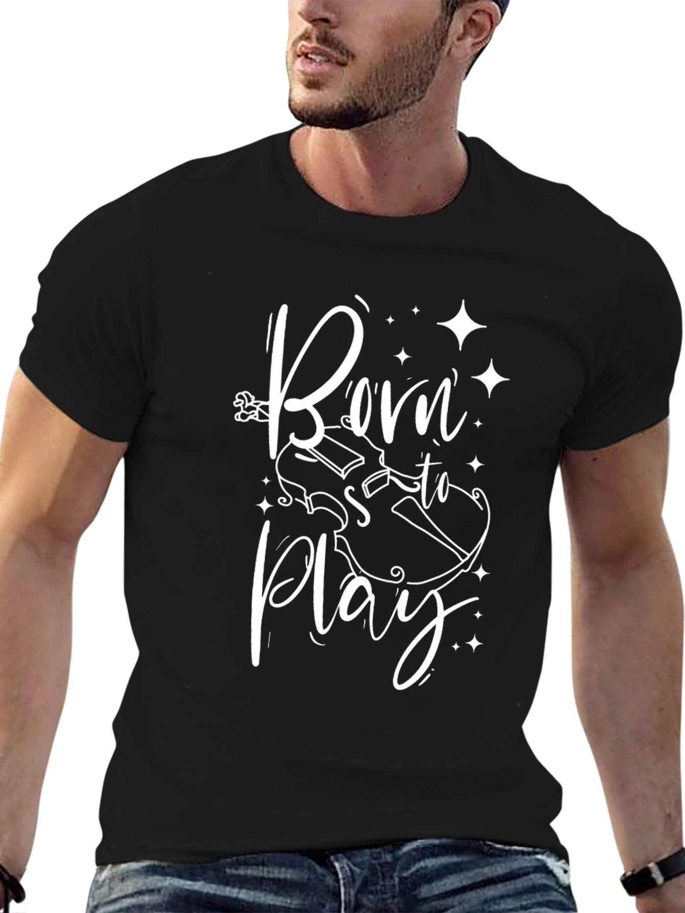 Born To Play Graphic Tee - Musician T-Shirt