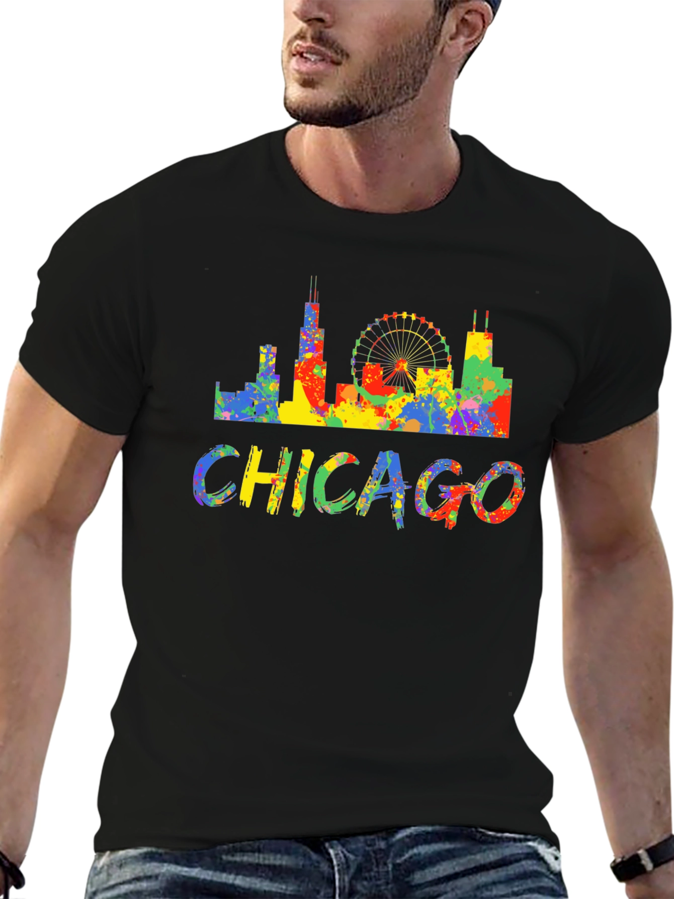 Chicago Skyline Graphic T-Shirt