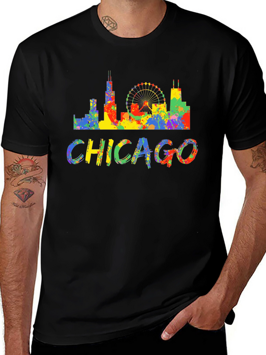 Chicago Skyline Graphic T-Shirt