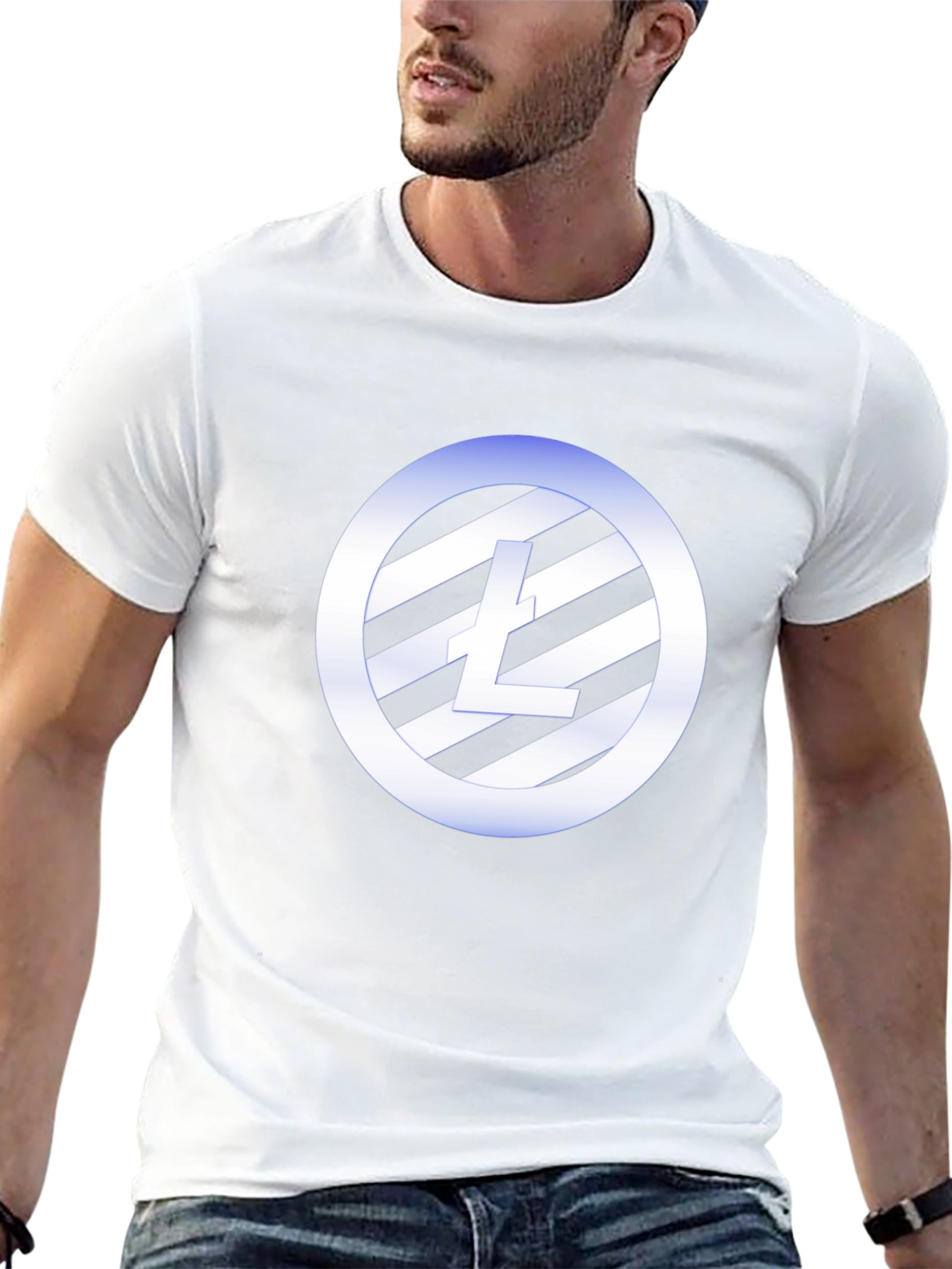 Litecoin Logo Black T-Shirt Crypto Fan Tee