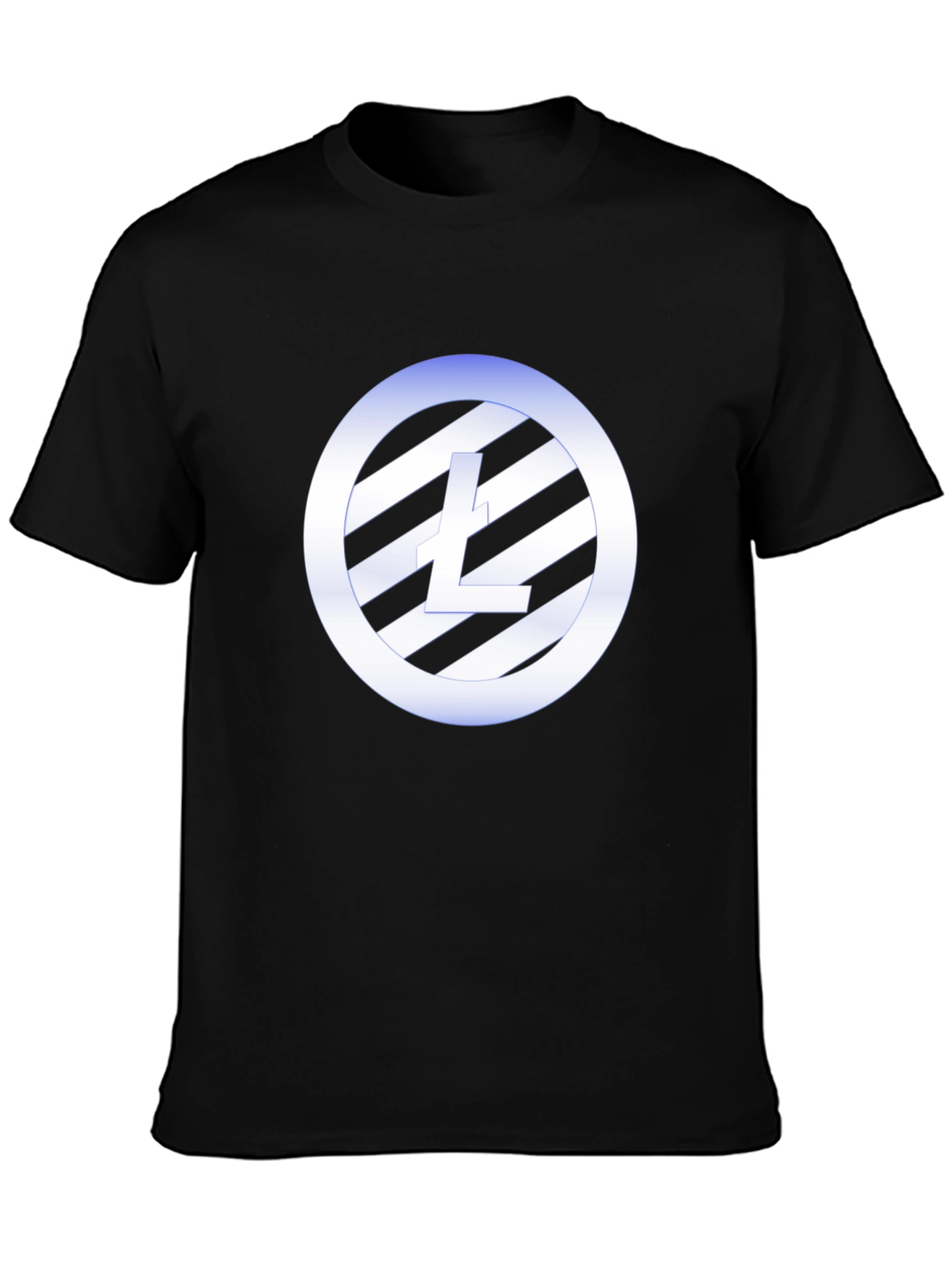 Litecoin Logo Black T-Shirt Crypto Fan Tee