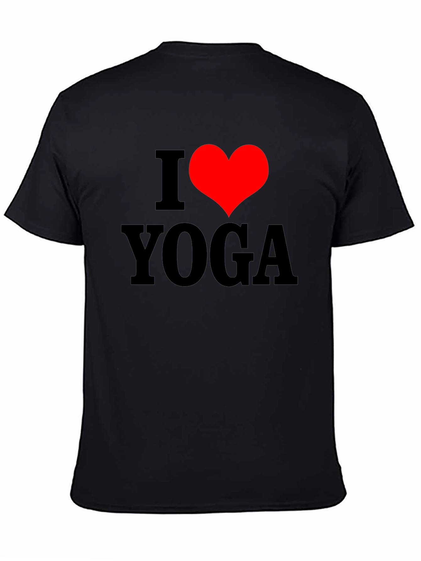 I Heart Yoga Black T-Shirt