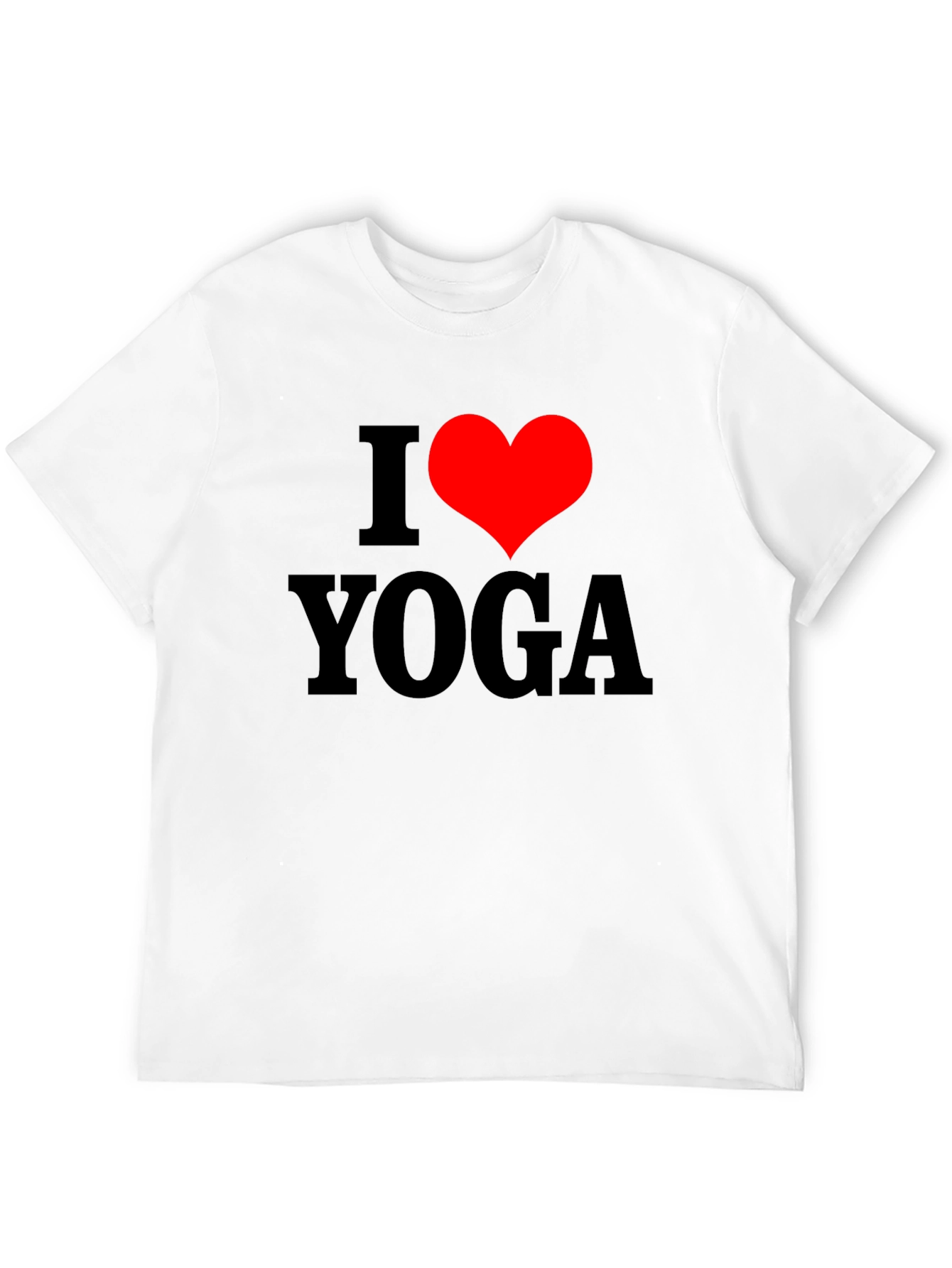 I Heart Yoga Black T-Shirt