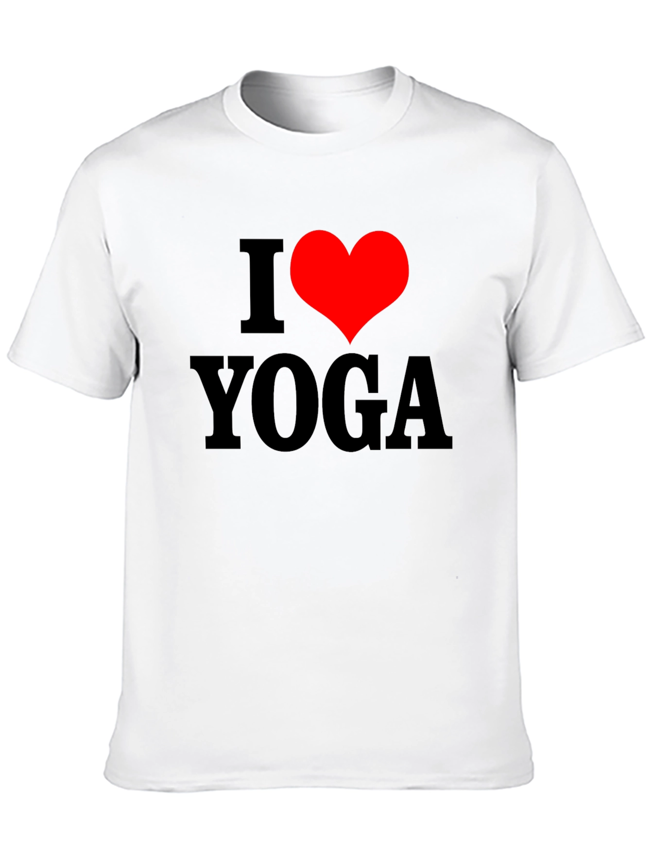 I Heart Yoga Black T-Shirt