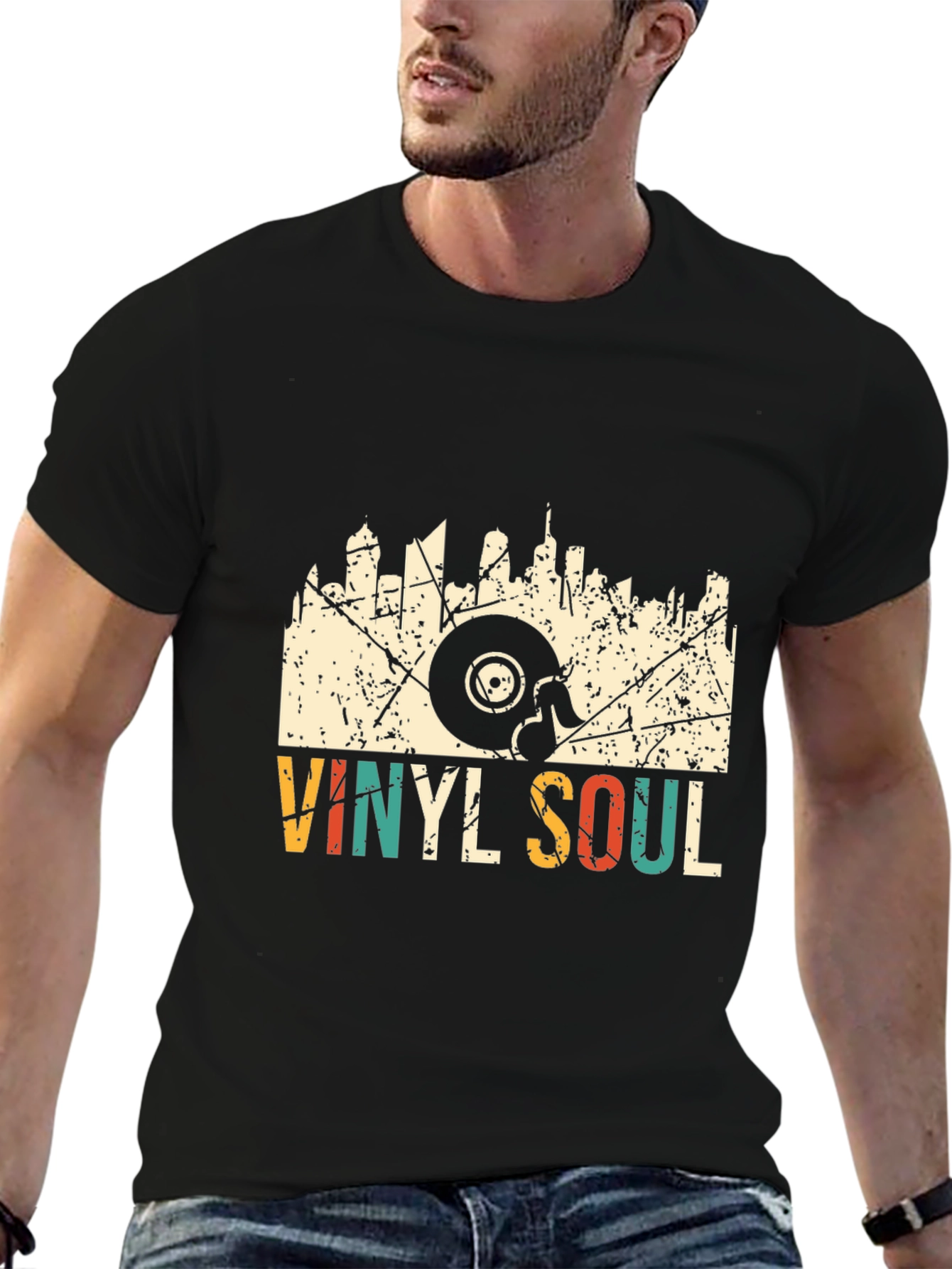 Vinyl Soul Retro Graphic T-Shirt